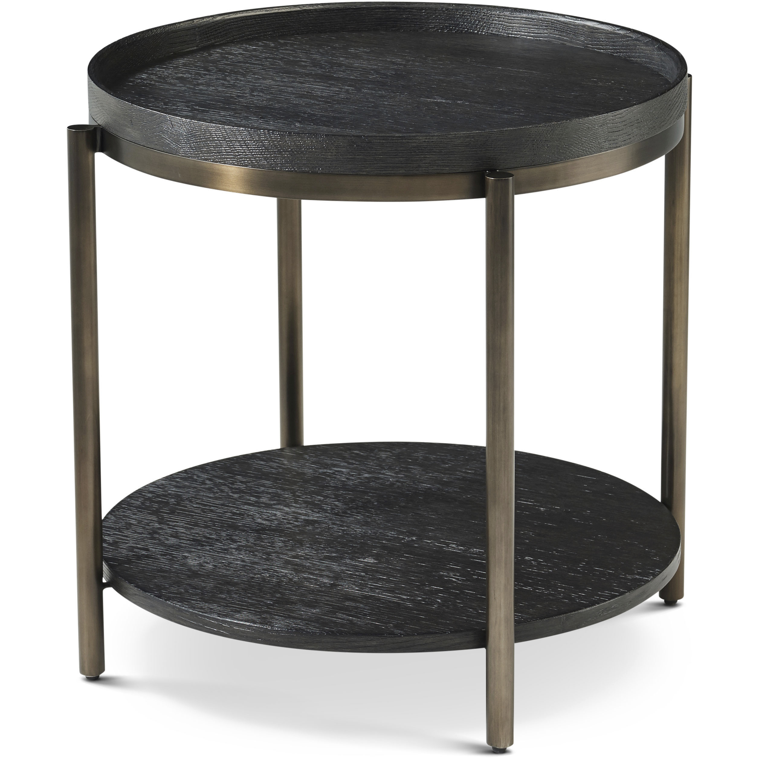 Repose 24.25 X 24.25 inch Charcoal Oak Side Table