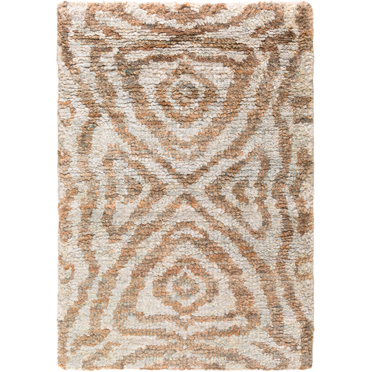Scarborough 36 X 24 inch Light Gray, Tan, Ivory Rug