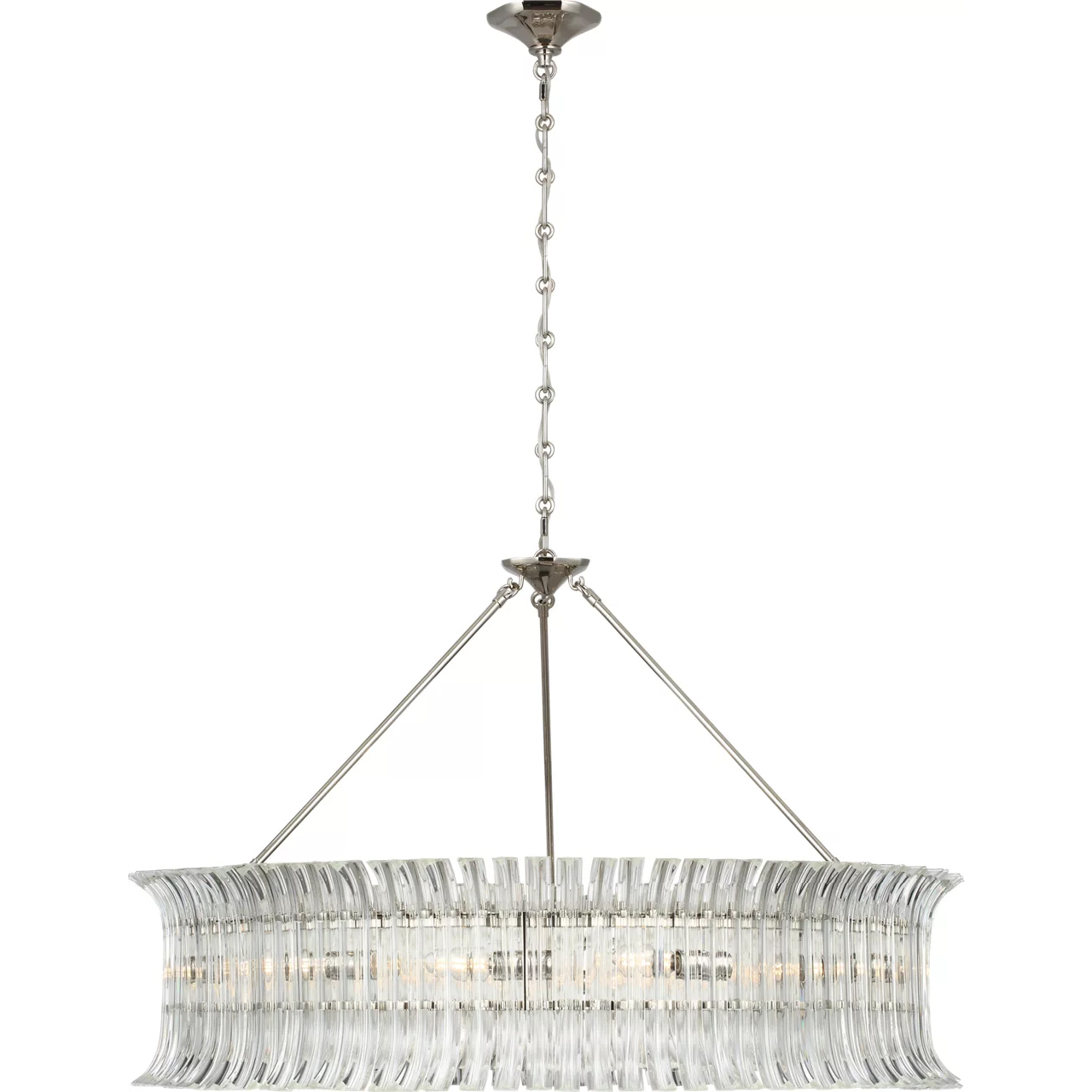 AERIN Rhine LED 36 inch Polished Nickel Ring Chandelier Ceiling Light