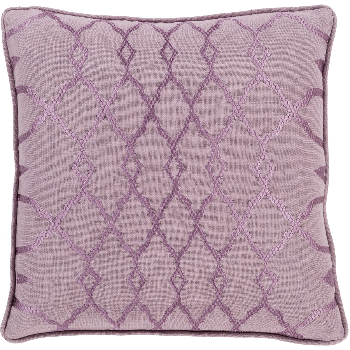 Lydia 22 inch Mauve Pillow Kit