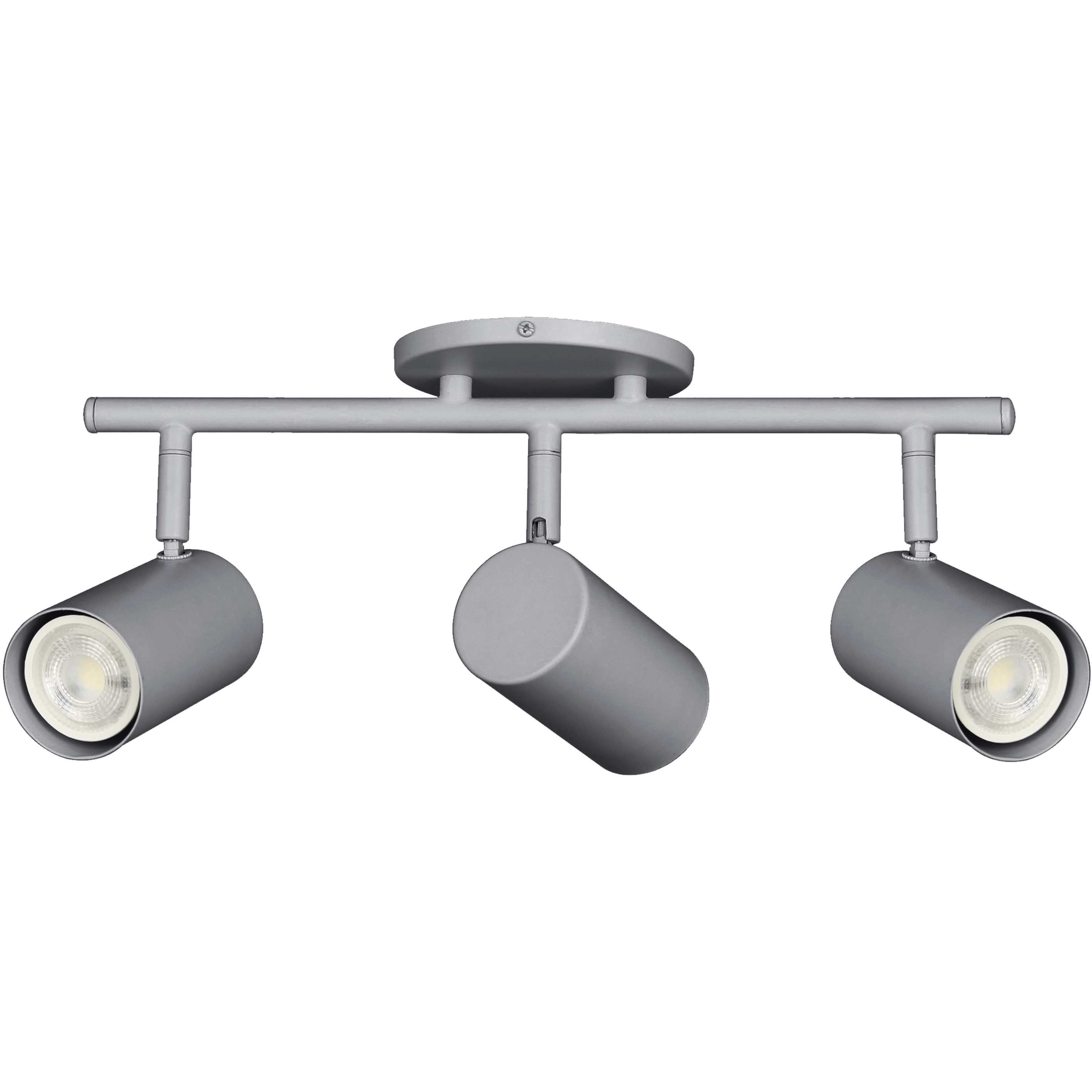 Taylor 3 Light 120 Satin Chrome Track Light Ceiling Light, Fixed Arm