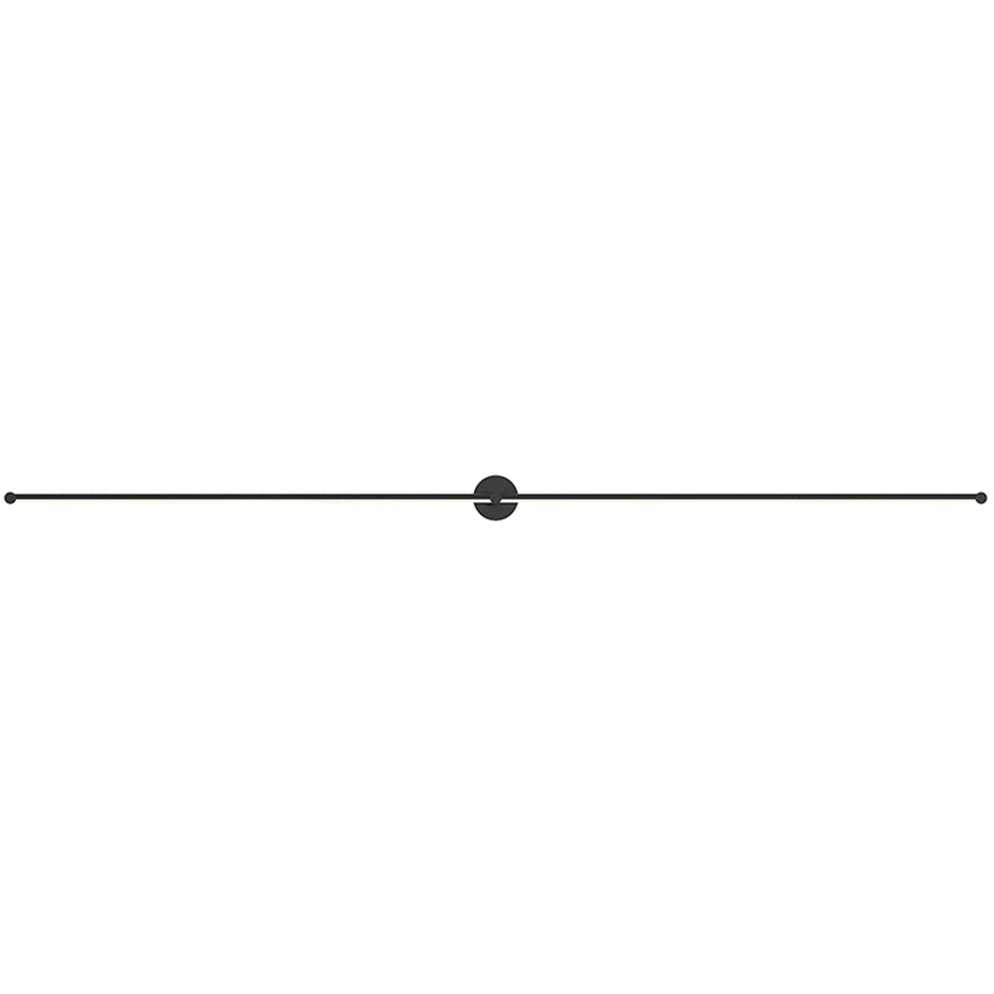 Purolinear 360 LED 97 inch Satin Black ADA Wall Bar Light Wall Light