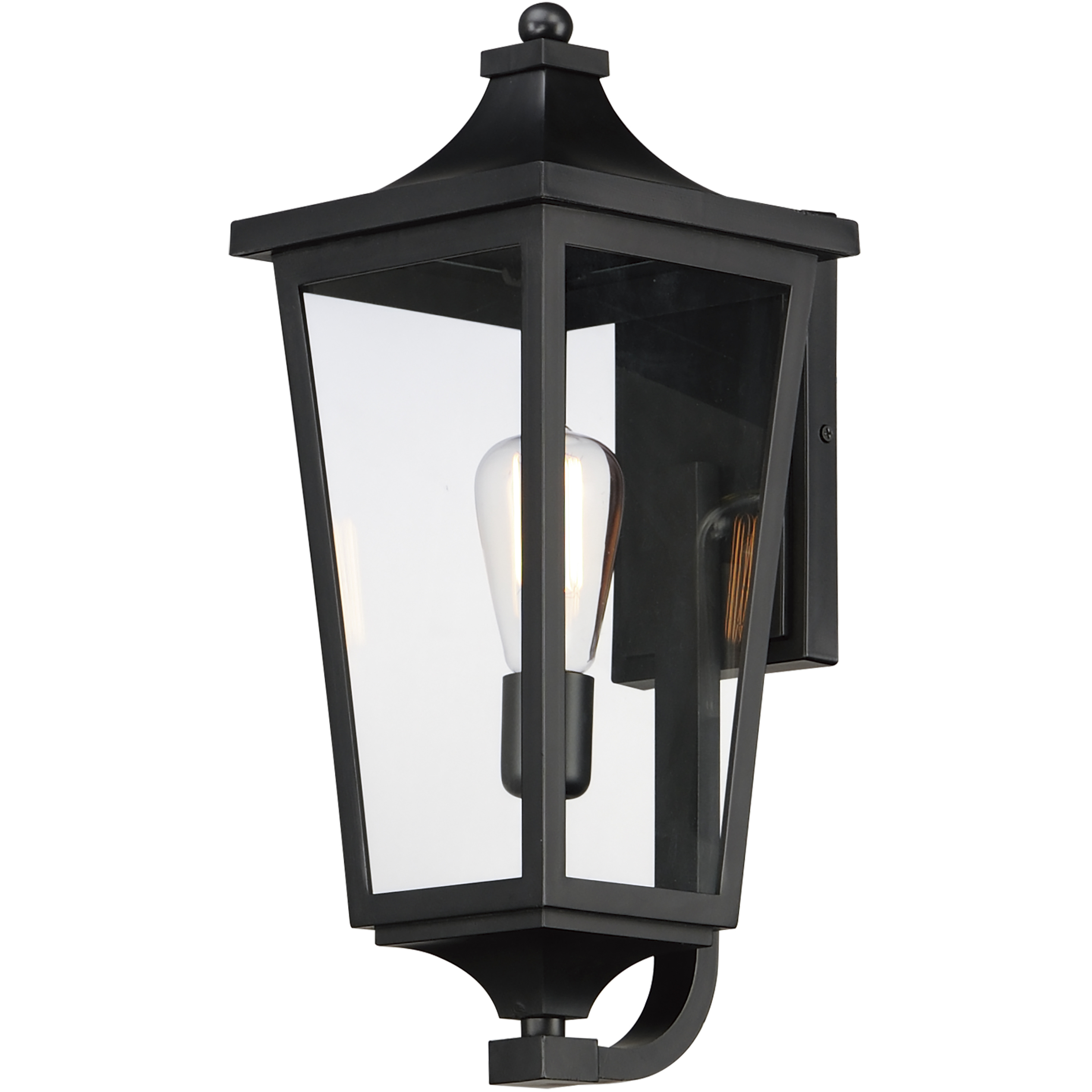 Sutton Place VX 1 Light 19 inch Black Outdoor Wall Mount
