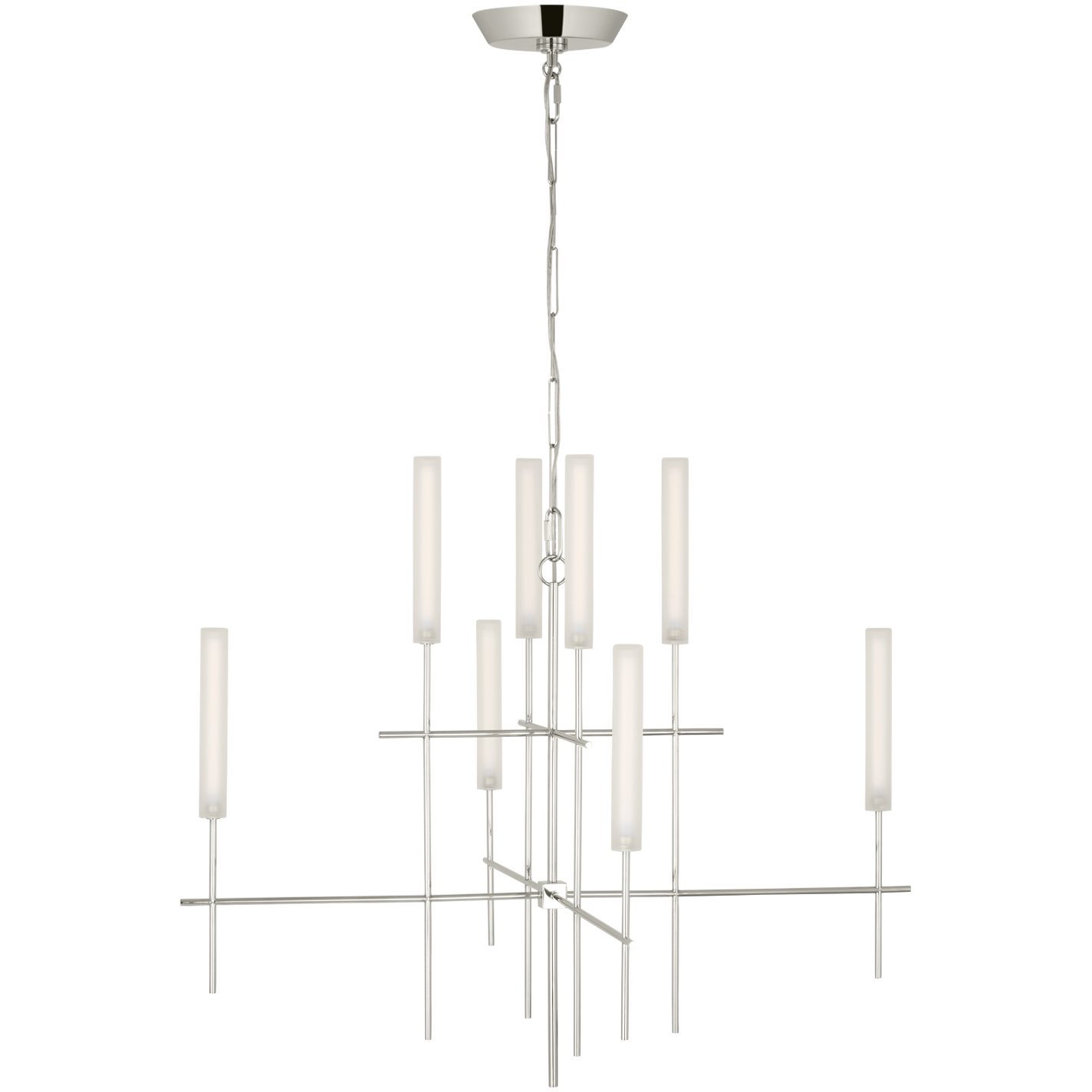 Ian K. Fowler Fay LED 32 inch Polished Nickel Chandelier Ceiling Light
