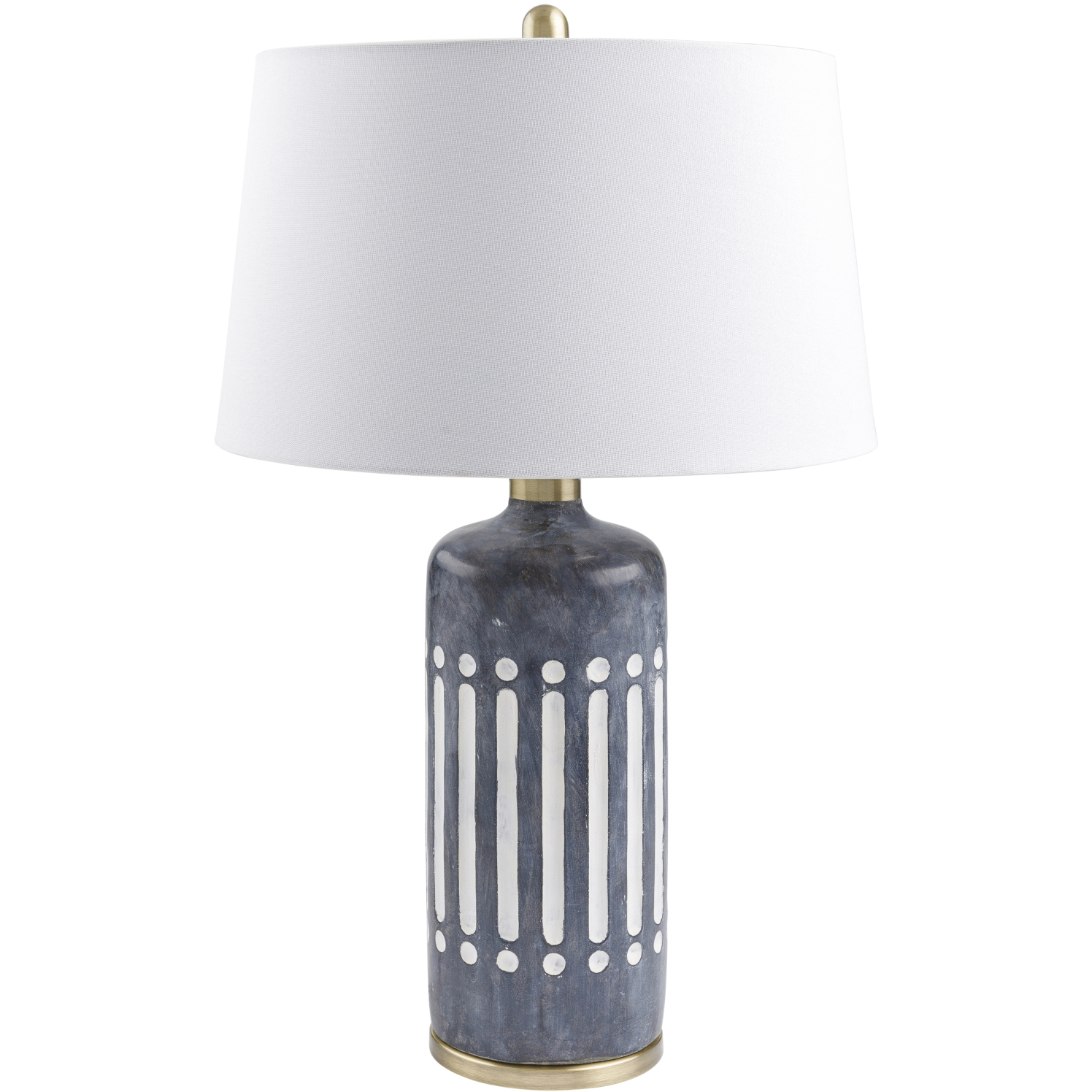 Covea 26 inch 100 watt Gray Accent Table Lamp Portable Light