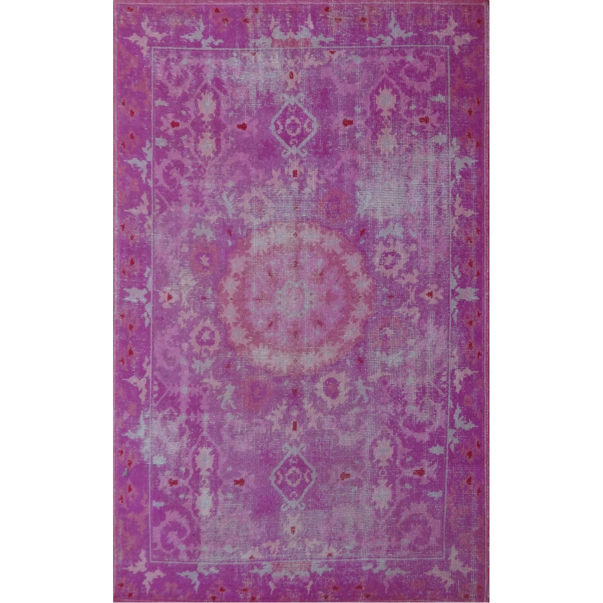Organdie 116 X 93 inch Pink with Pink Indoor Area Rug