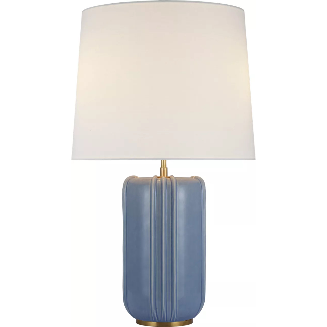 Thomas O'Brien Minx 31.25 inch 15 watt Polar Blue Crackle Table Lamp Portable Light, Large