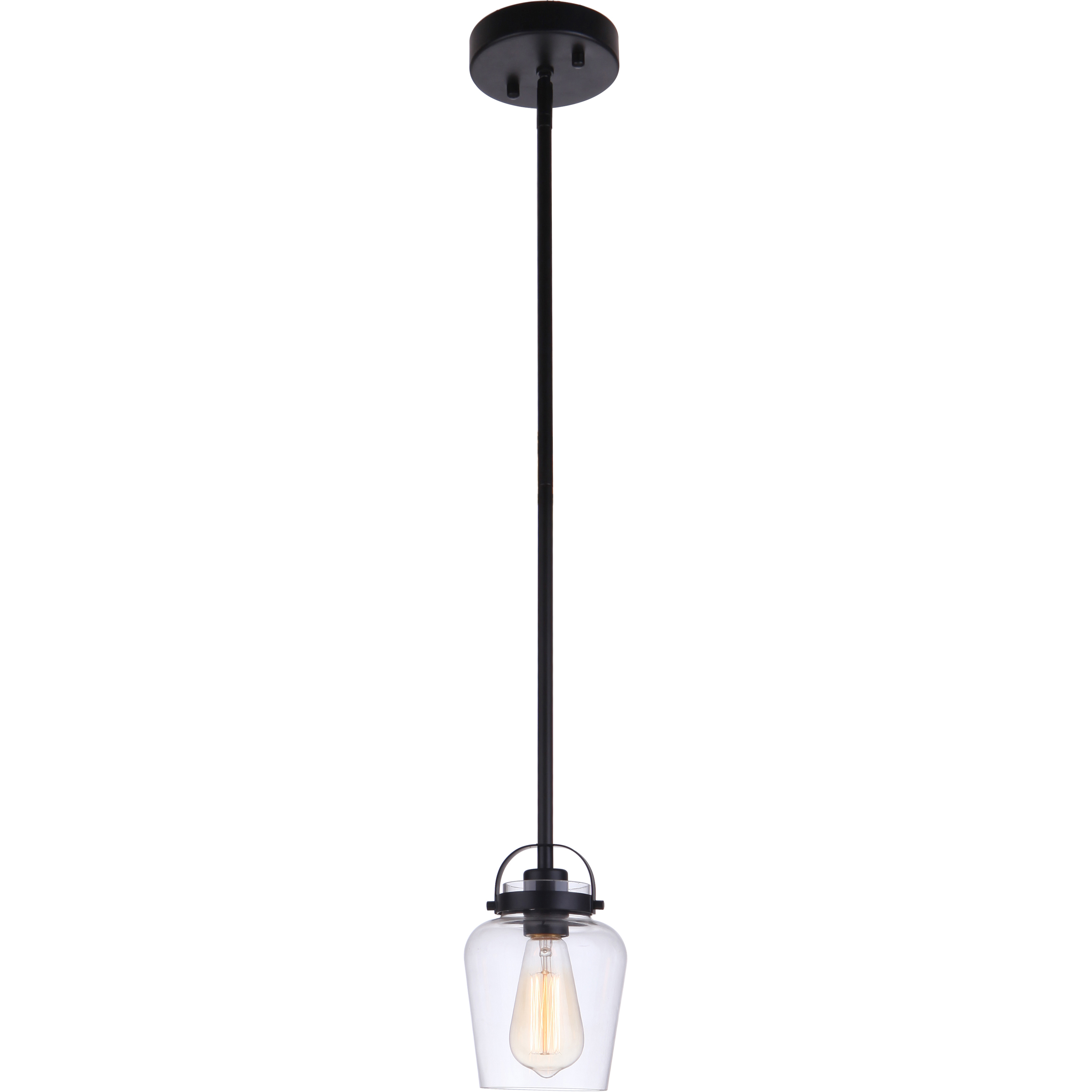 Neighborhood Trystan 1 Light 5.5 inch Flat Black Mini Pendant Ceiling Light