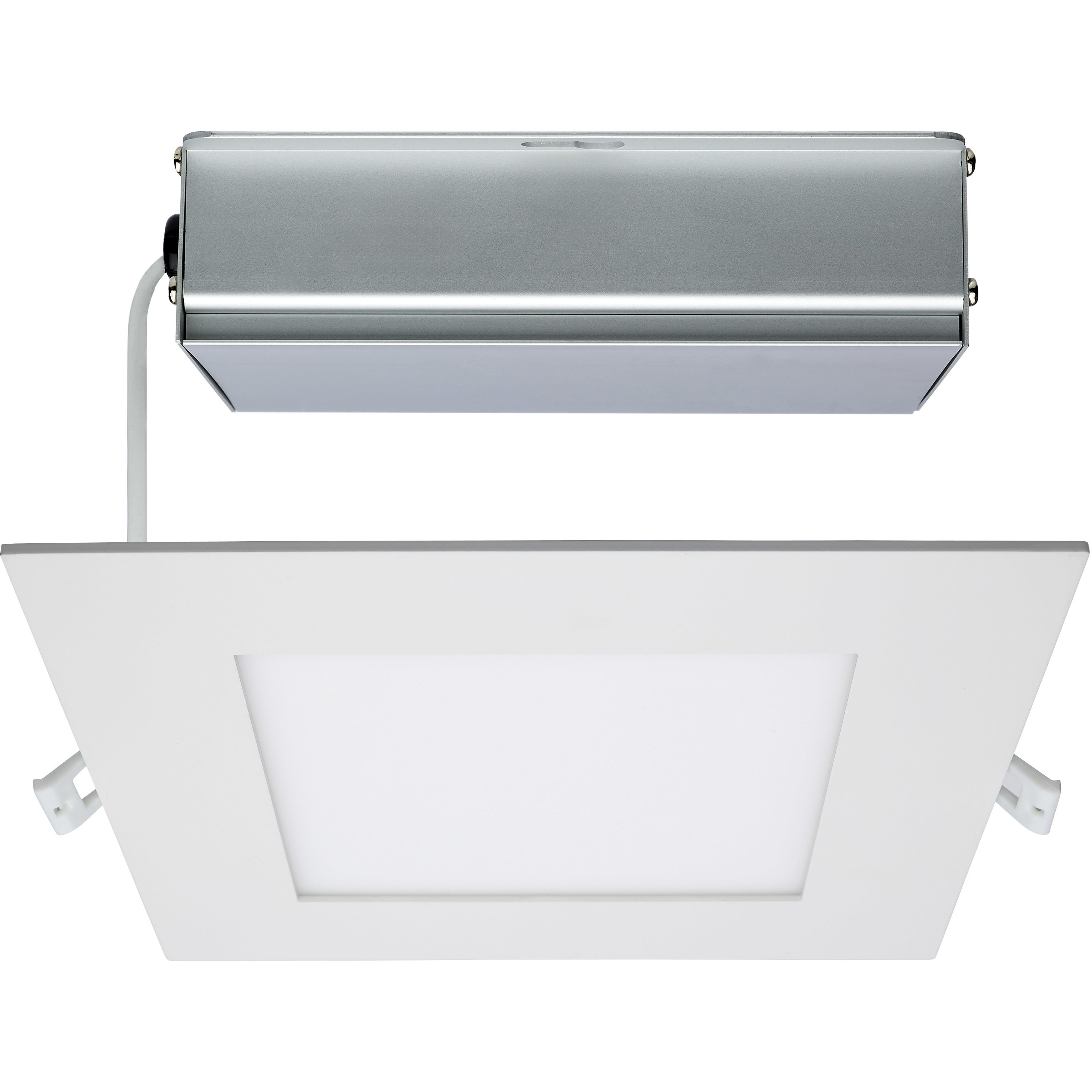 Edgewood White Recessed, Direct Wire
