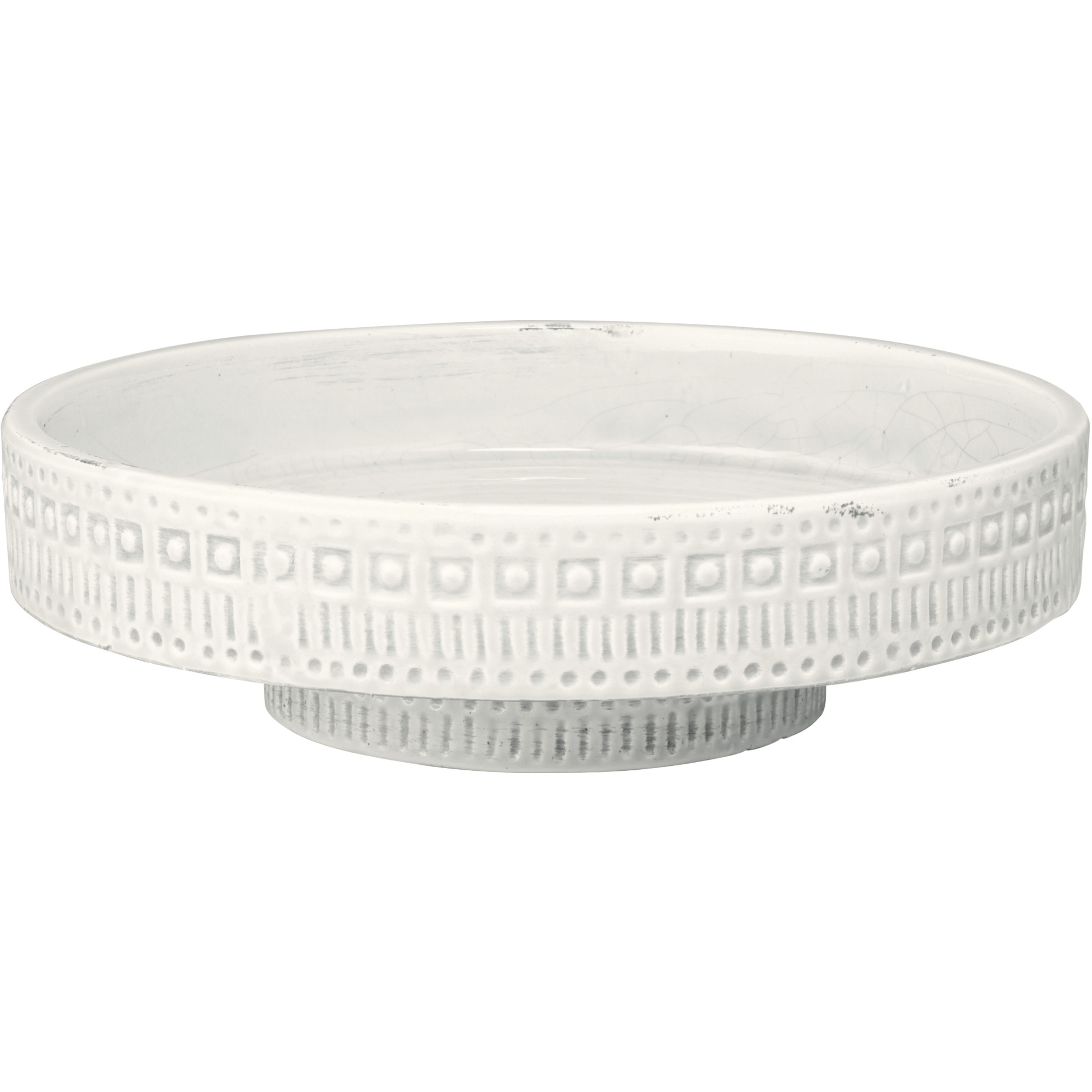 Coco 13.25 X 13.25 inch White Ceramic Pedestal