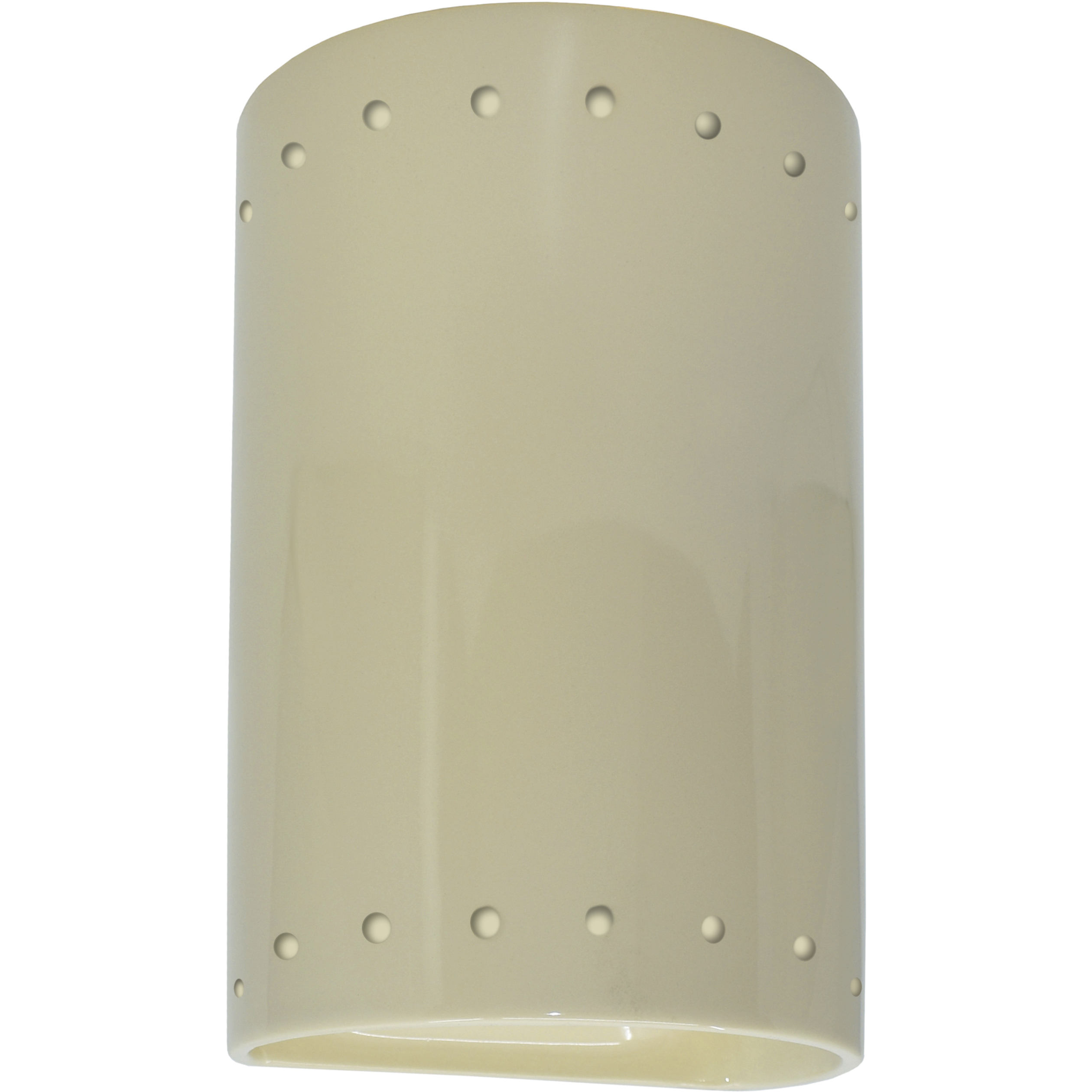 Ambiance Cylinder LED 5.75 inch Vanilla Gloss Wall Sconce Wall Light, Small