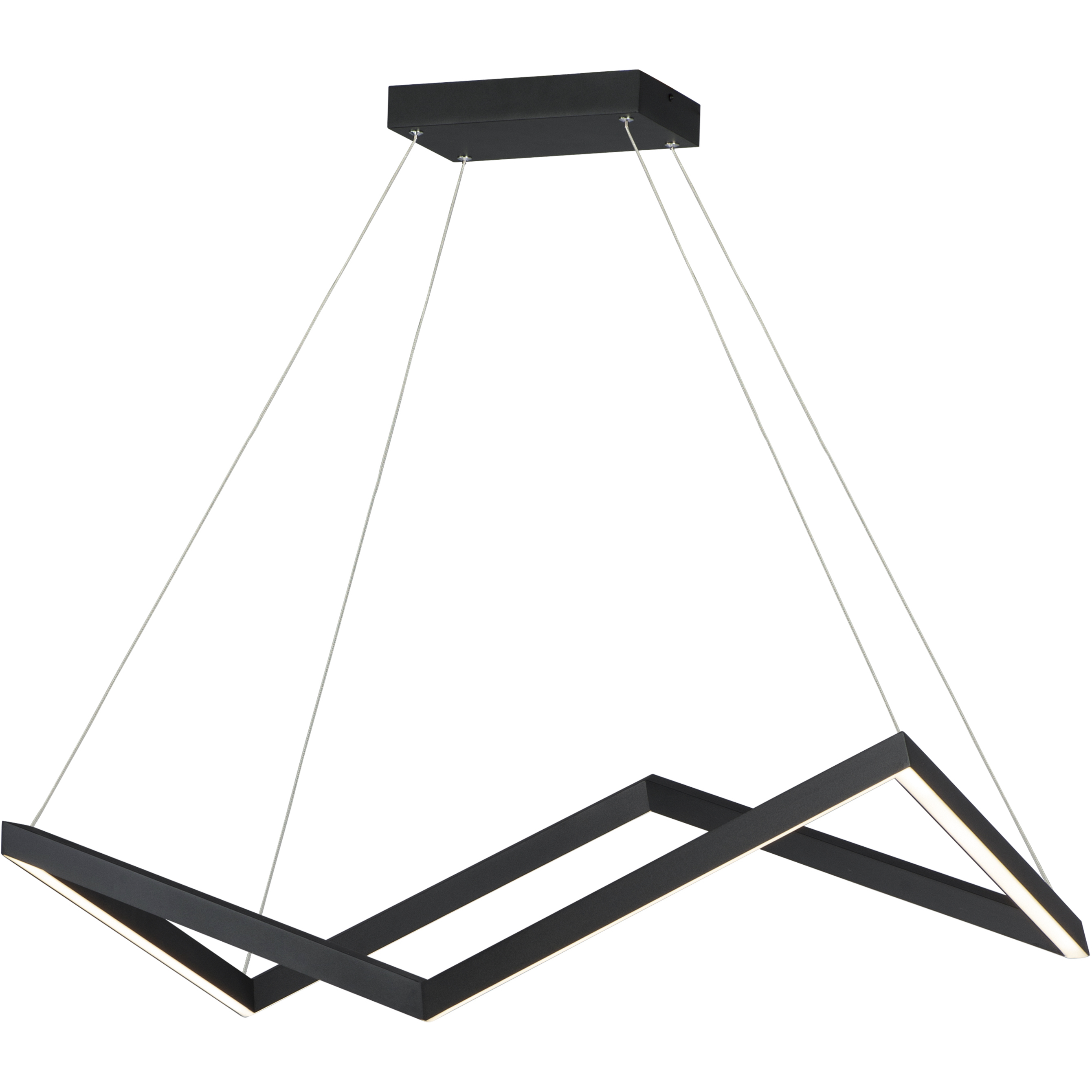 Stealth LED 34.75 inch Black Linear Pendant Ceiling Light