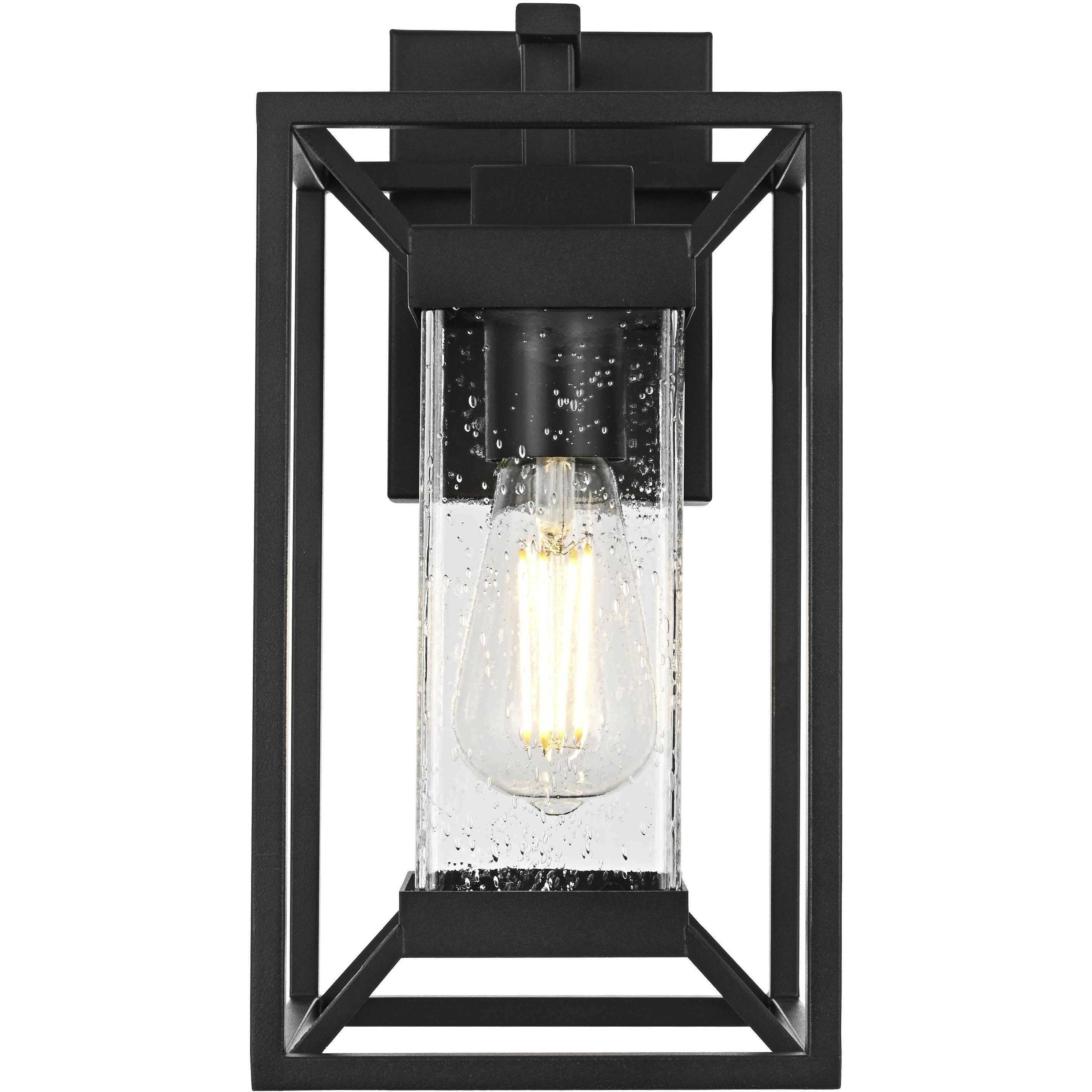 Willington 1 Light 13.5 inch Black Outdoor Wall Sconce