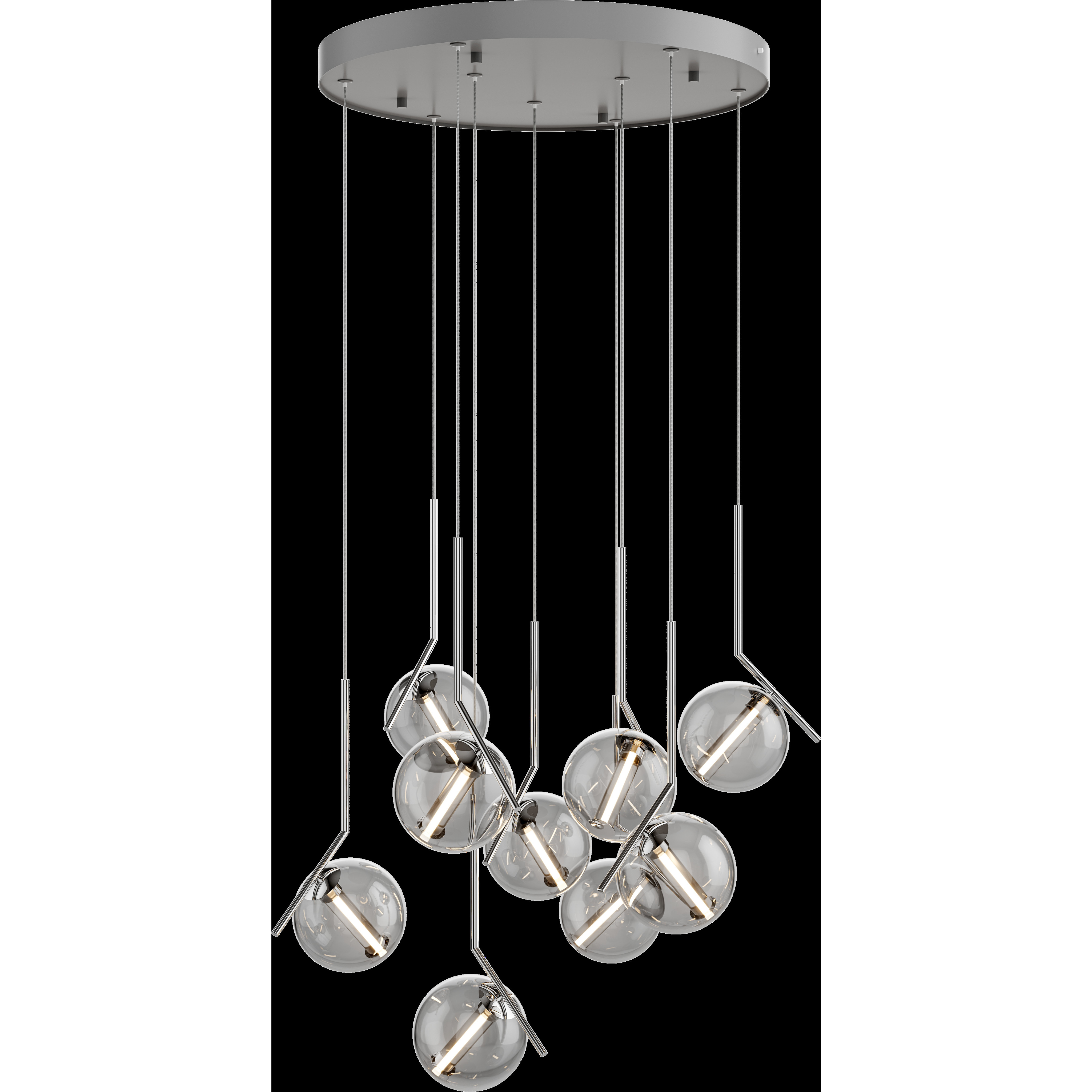 Vetri LED 23.62 inch Chrome Chandelier Ceiling Light