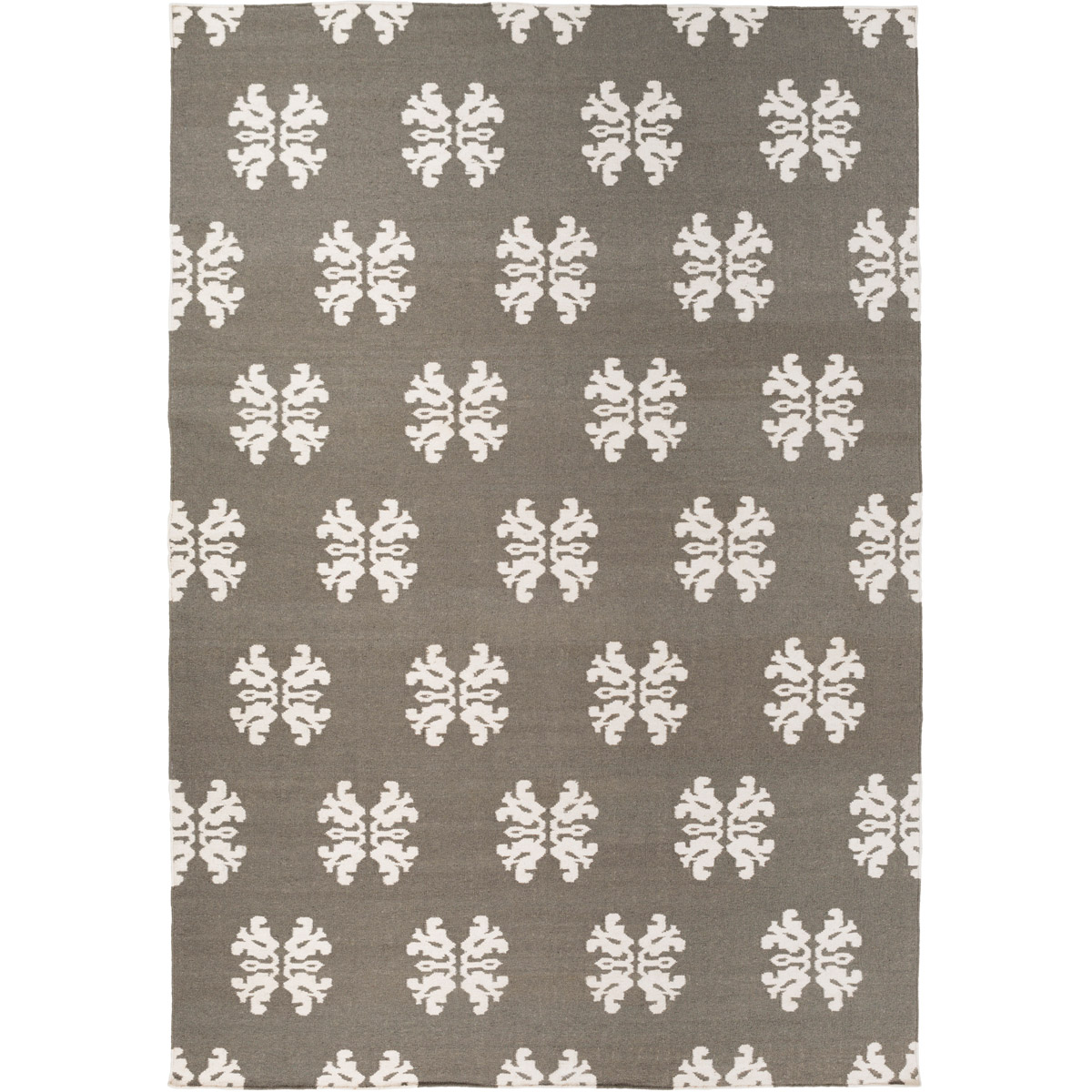 Frontier 132 X 96 inch Charcoal, Cream Rug