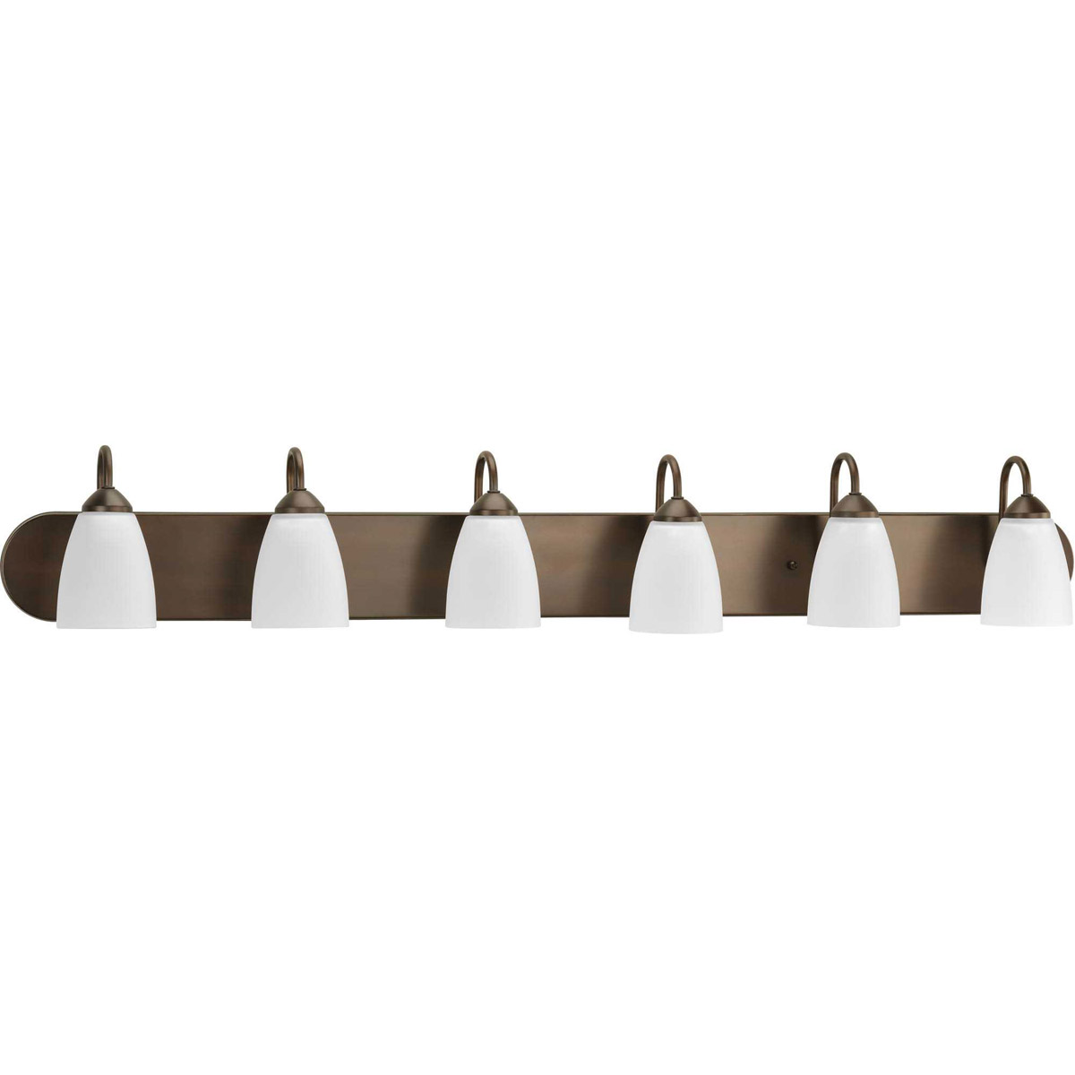 Gather 6 Light 48 inch Antique Bronze Bath Vanity Wall Light