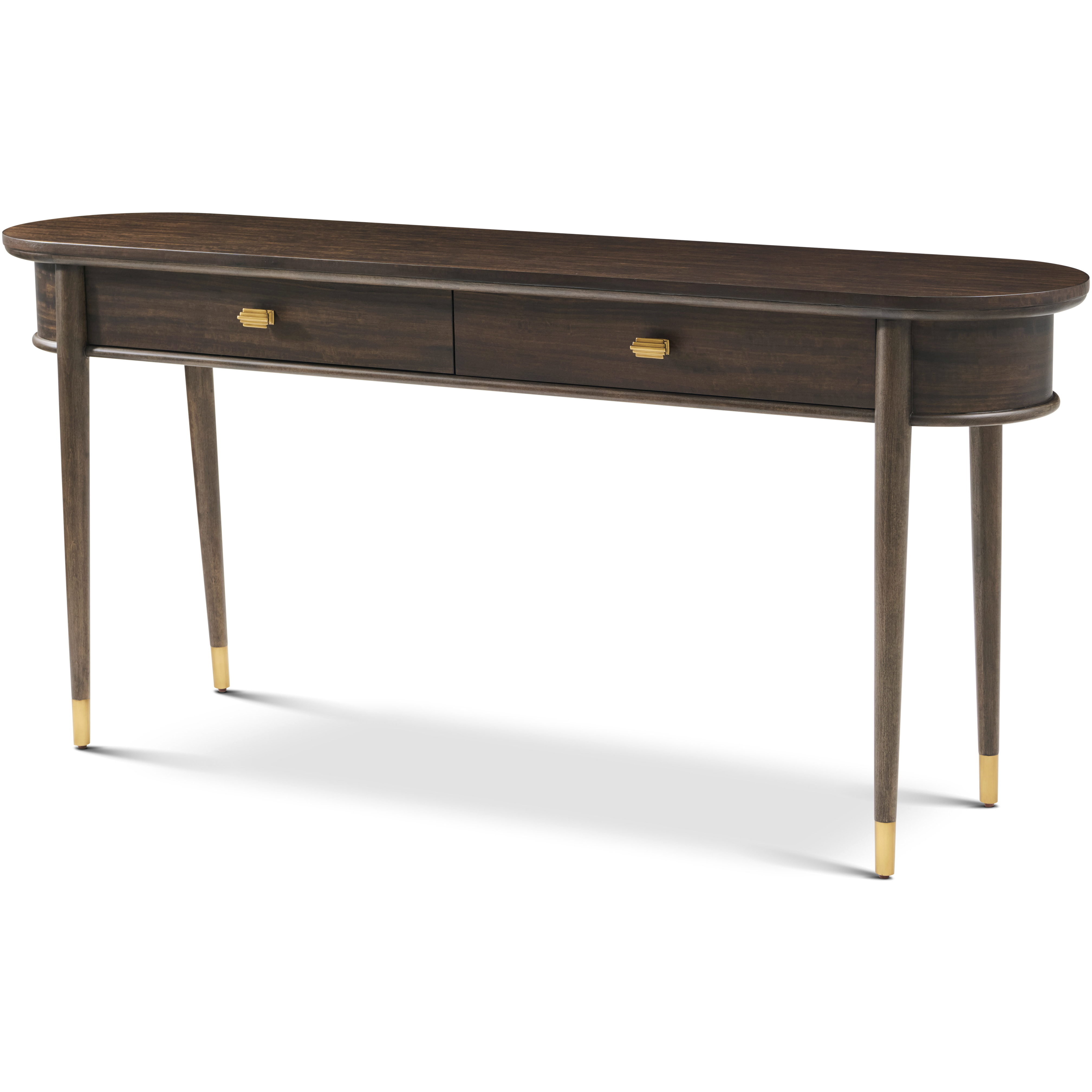 Curzon 72 X 16 inch Fumed Console Table, Wooden, Spencer Green Park