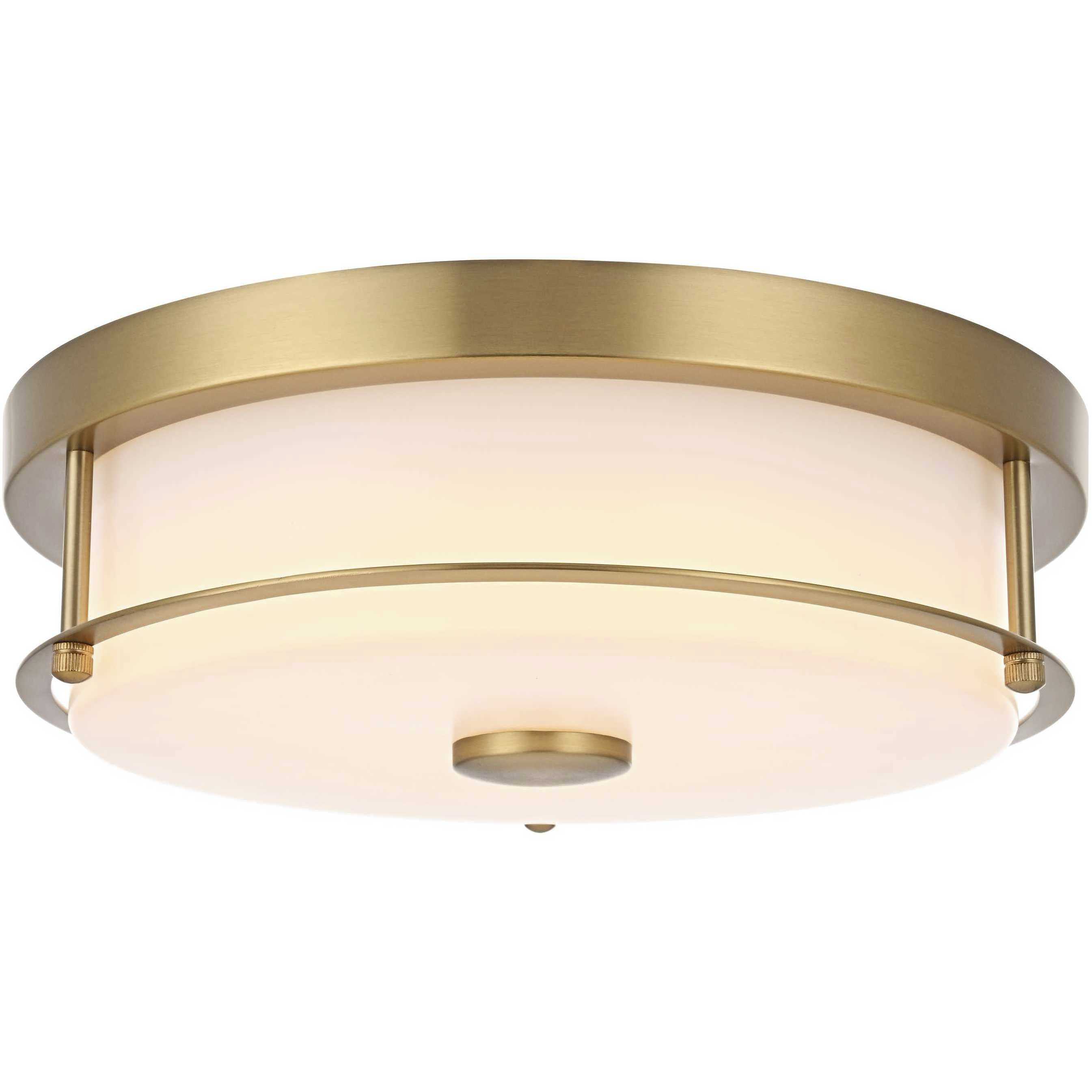Kolson 1 Light 12 inch Satin Gold Flush Mount Ceiling Light