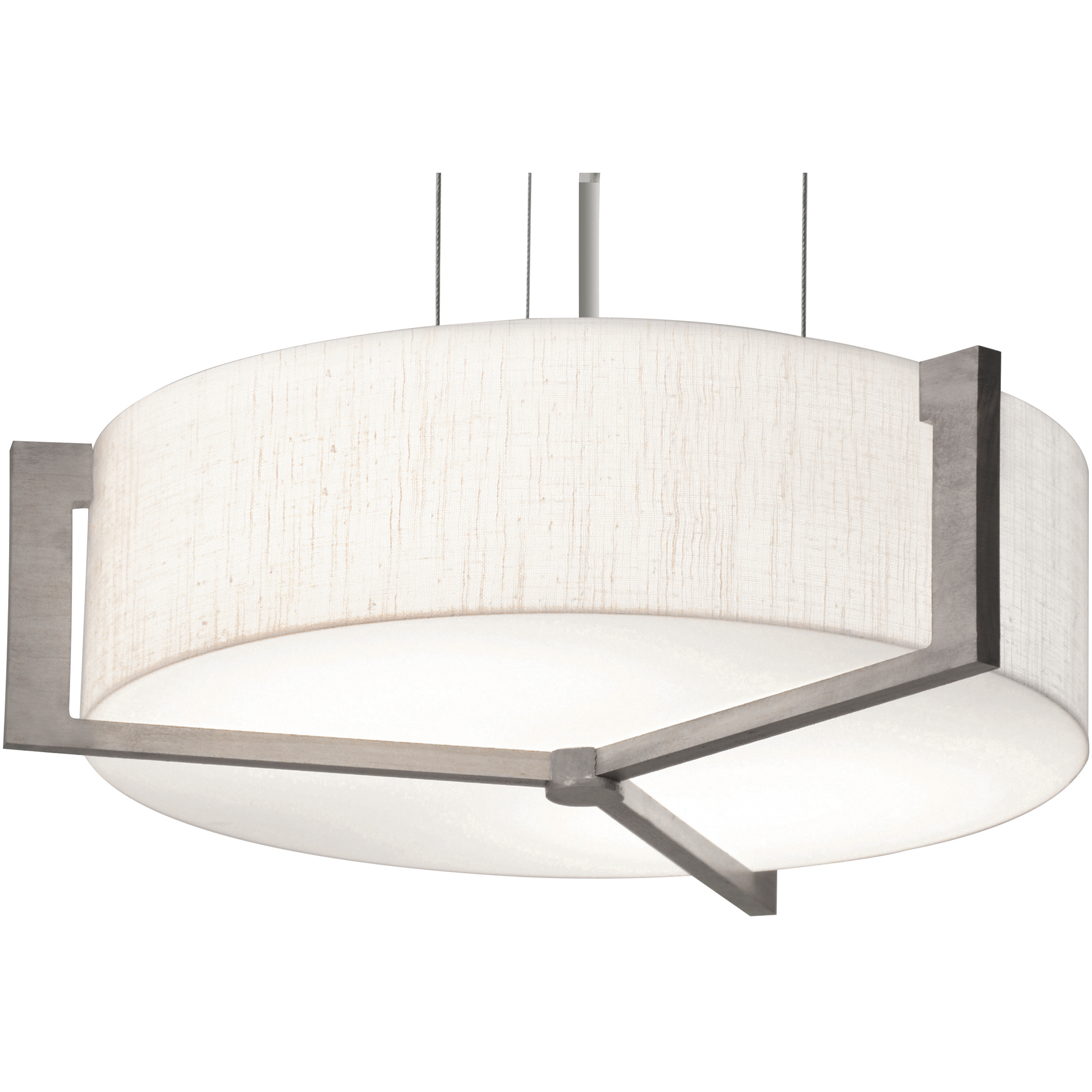Apex 1 Light 14.25 inch Weathered Grey Pendant Ceiling Light in Linen White
