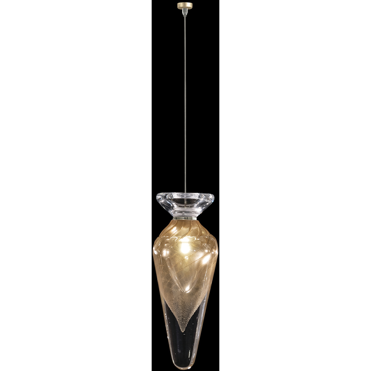 Essence 1 Light 4 inch Gold Drop Light Ceiling Light