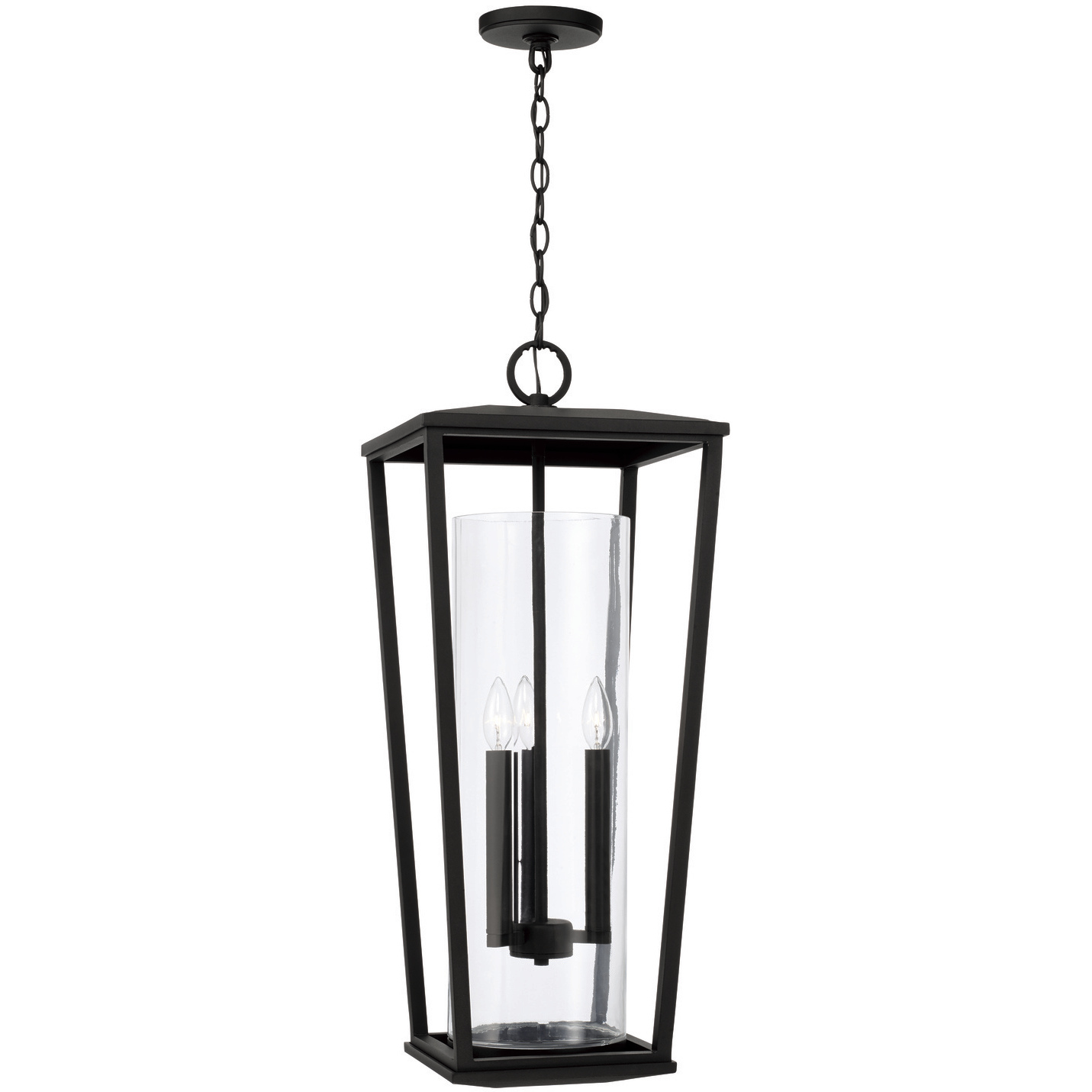 Elliott 3 Light 12.25 inch Black Outdoor Hanging Lantern