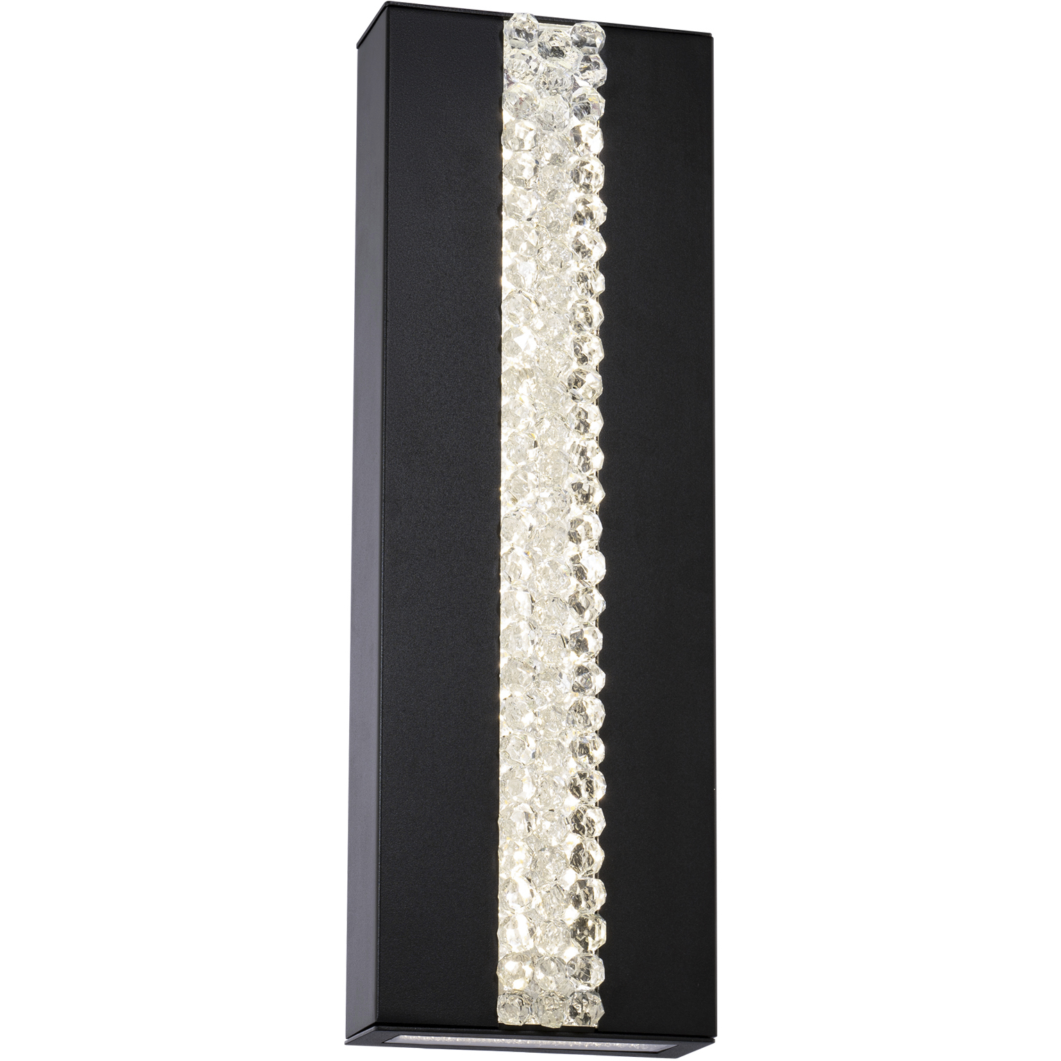 Beyond Cascade LED 18 inch Black Outdoor Wall Light, Beyond