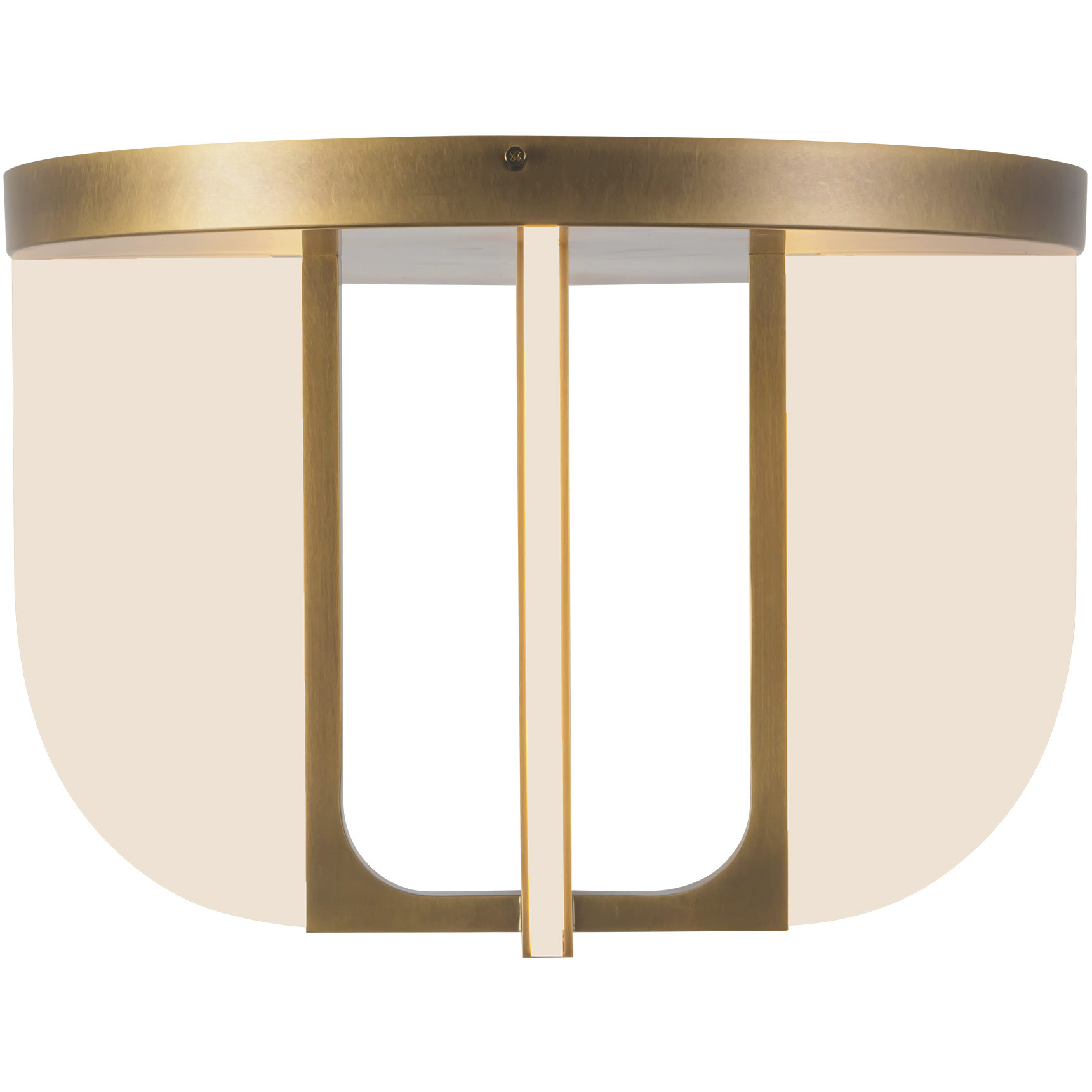 Anders 16.63 inch Vintage Brass Semi-Flush Mount Ceiling Light