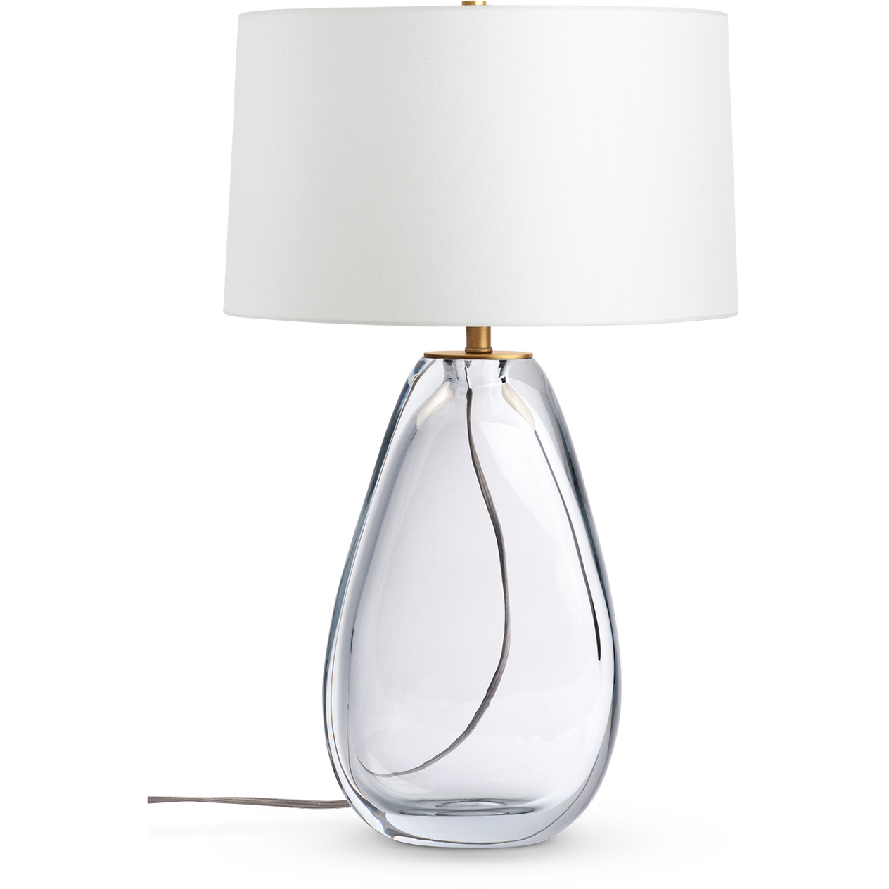 Gable 25 inch 150.00 watt Clear Table Lamp Portable Light