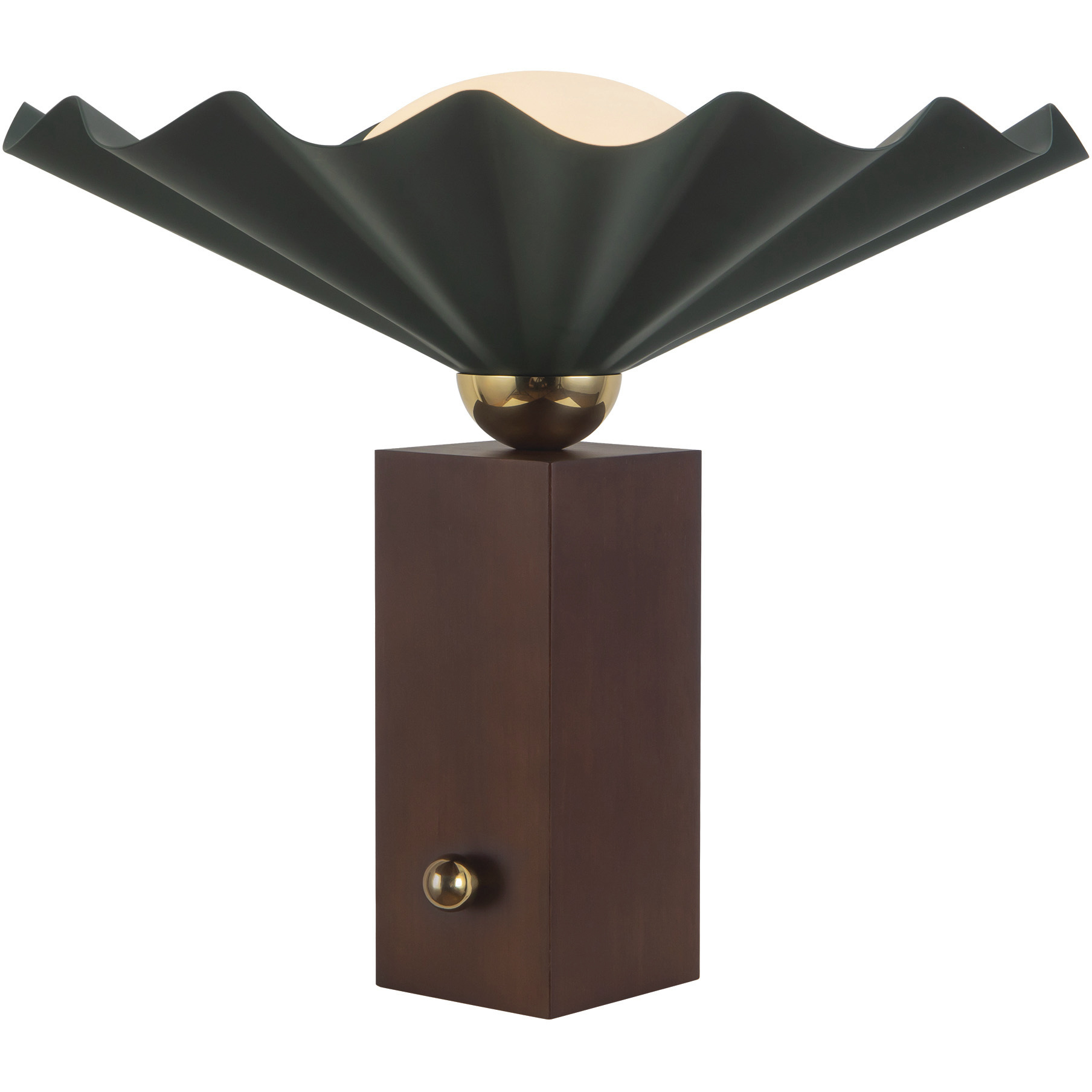 Furrow 13.5 inch 60 watt Pine Green Table Lamp Portable Light