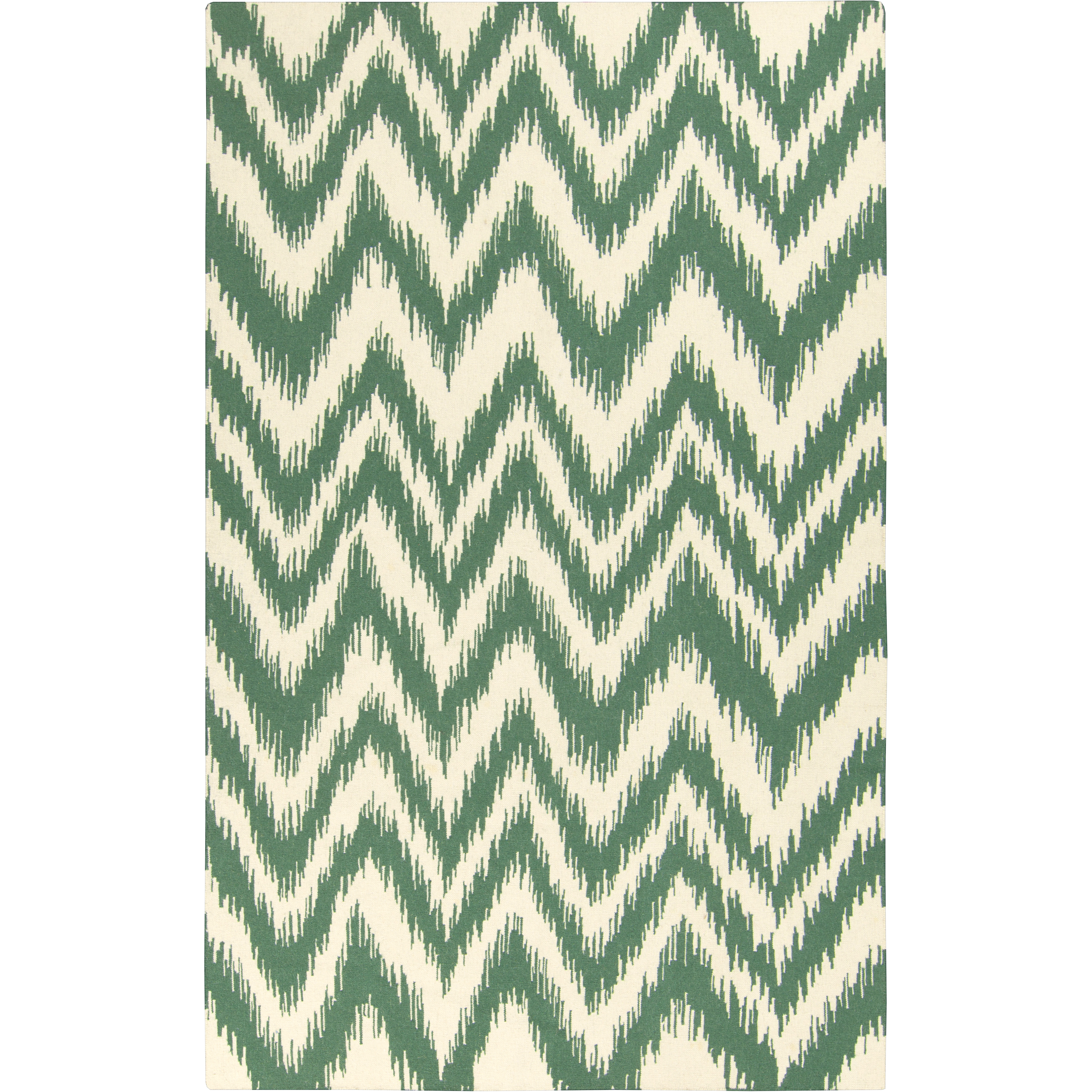 Frontier 66 X 42 inch Emerald, Cream Rug