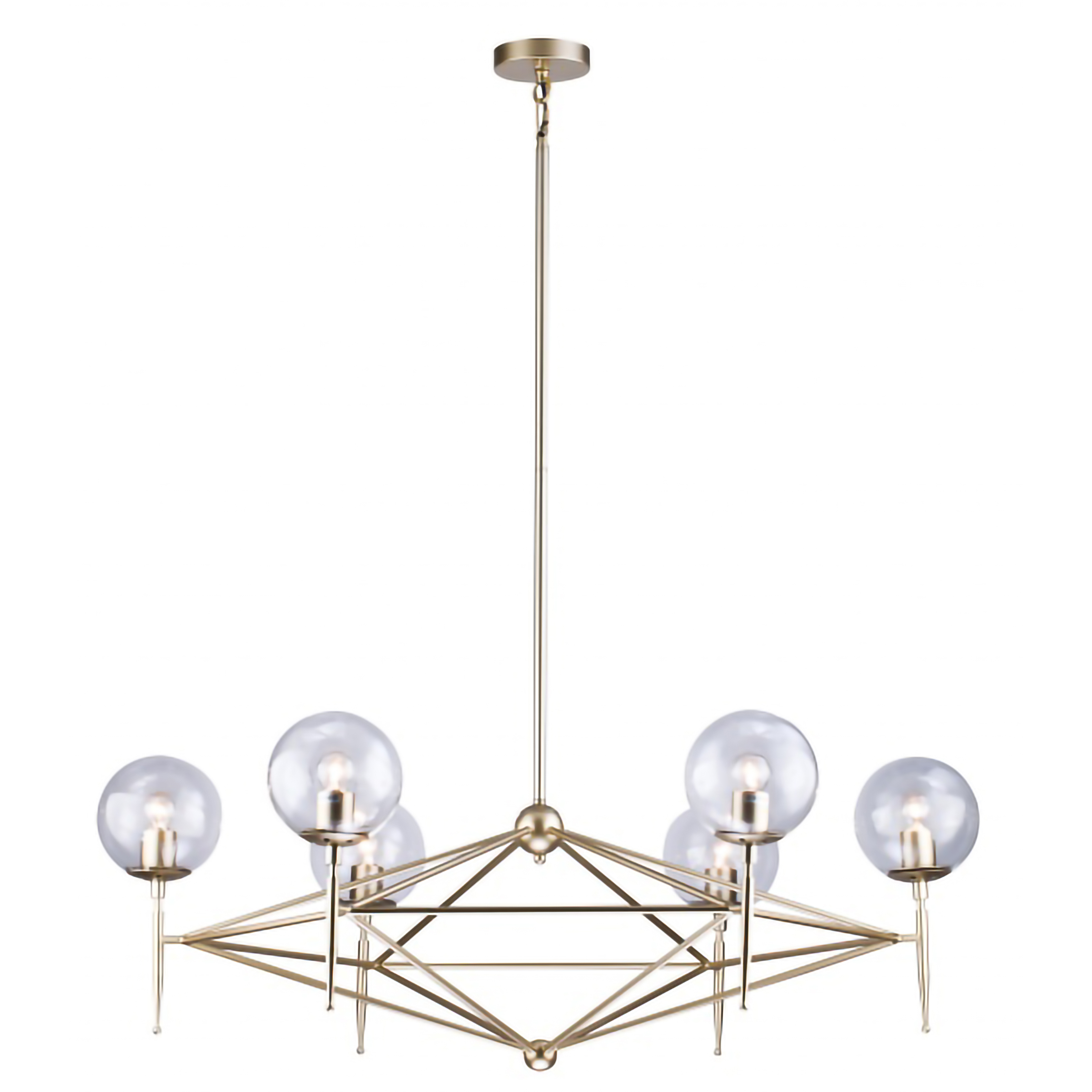 Canada 6 Light 14 inch Gold Chandelier Ceiling Light