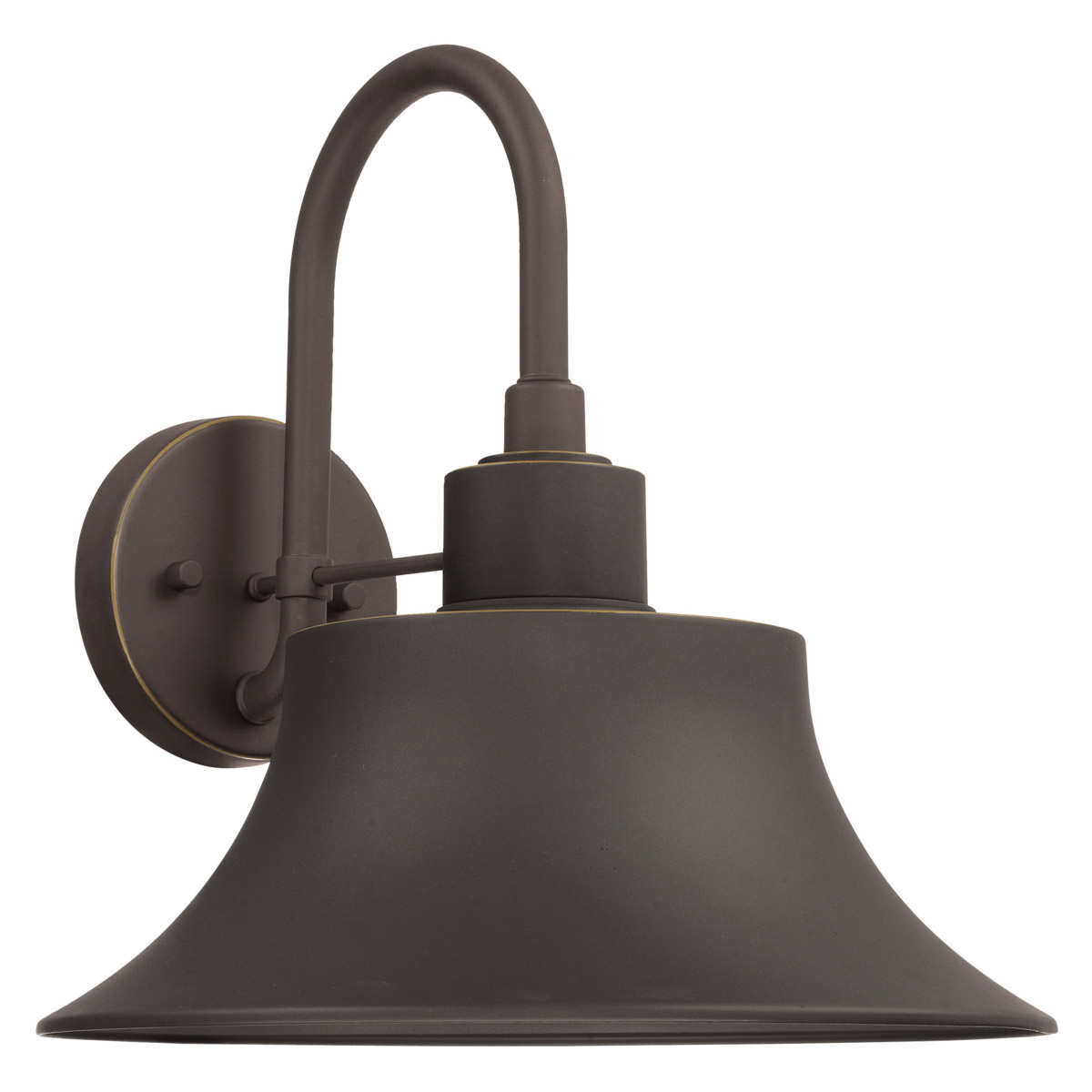 Brock 1 Light 13.25 inch Oiled Bronze Outdoor Wall Lantern