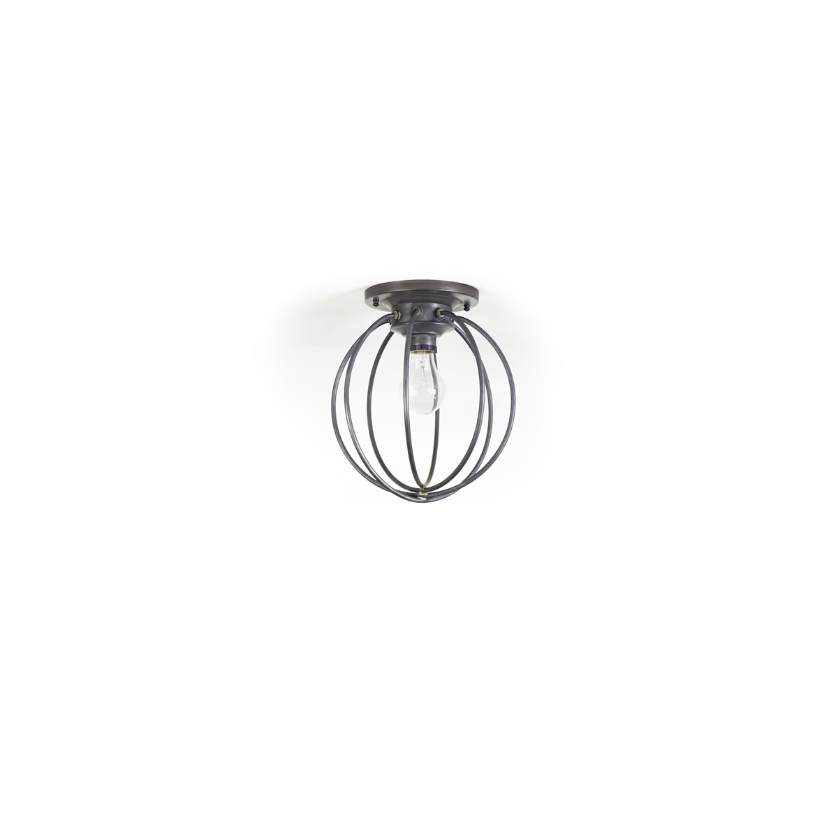 Orb 1 Light 9.75 inch Veri Gris Chandelier Ceiling Light in Verdi Gris, Small