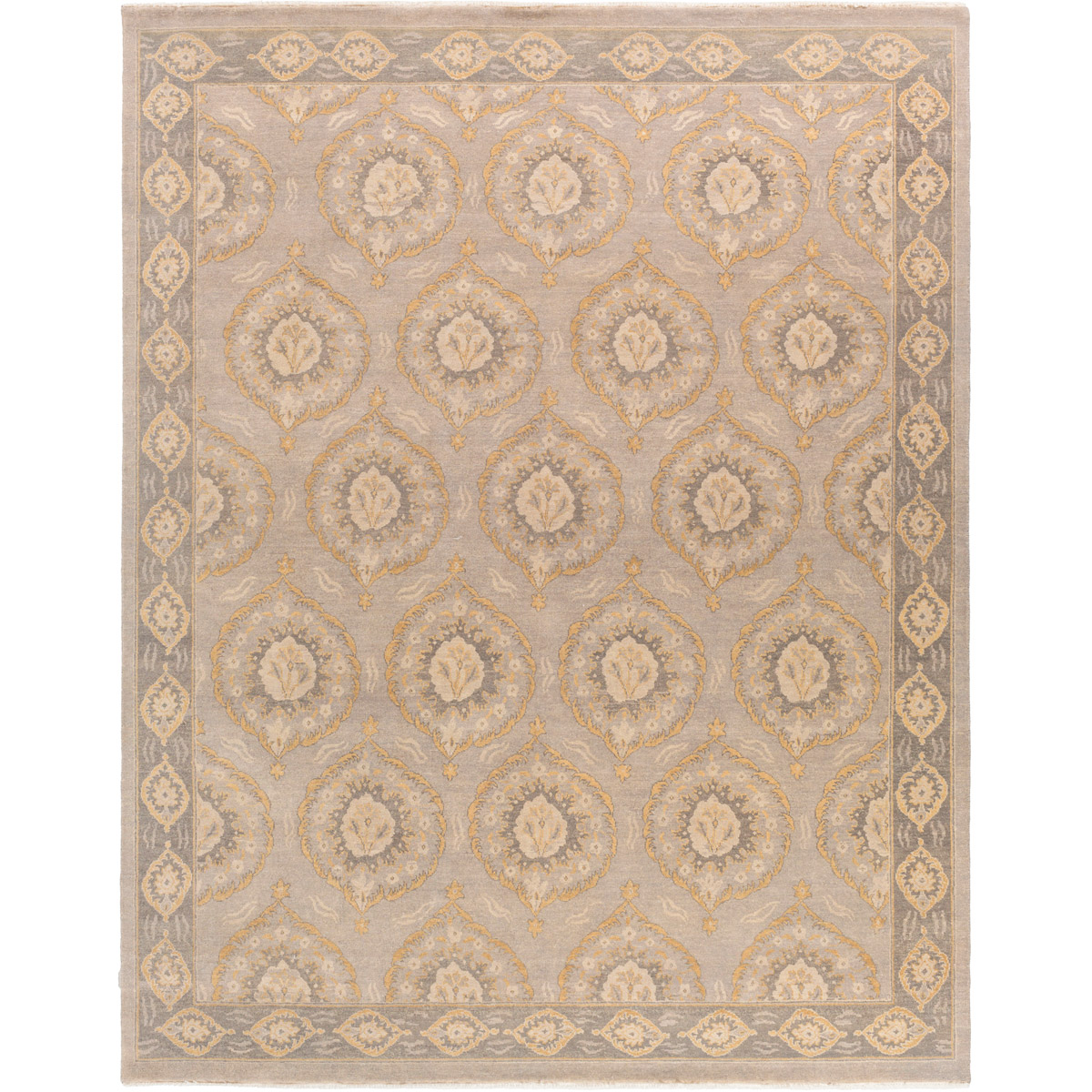 Jade 120 X 96 inch Neutral and Brown Area Rug, Wool