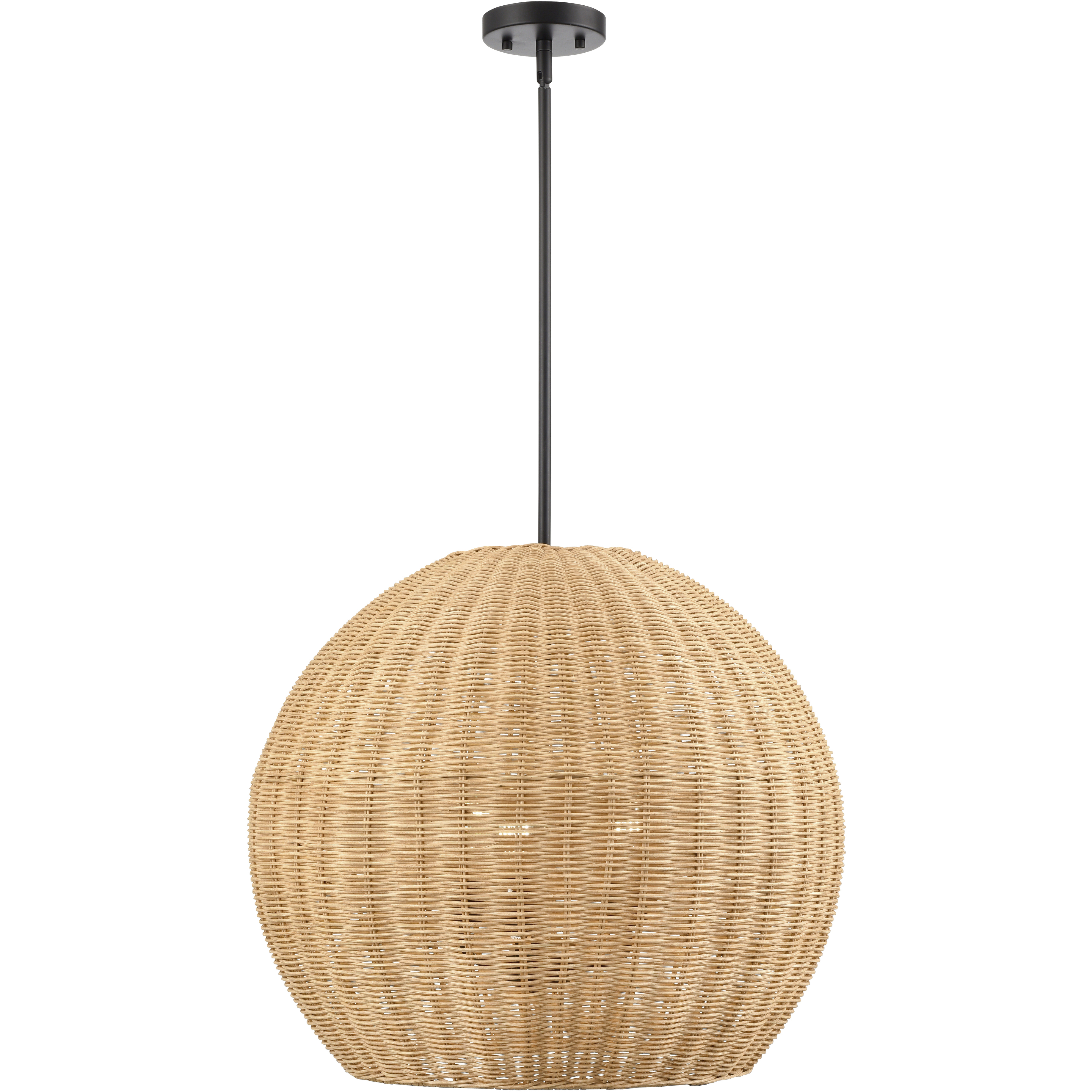 Elise 3 Light 22 inch Matte Black Pendant Ceiling Light