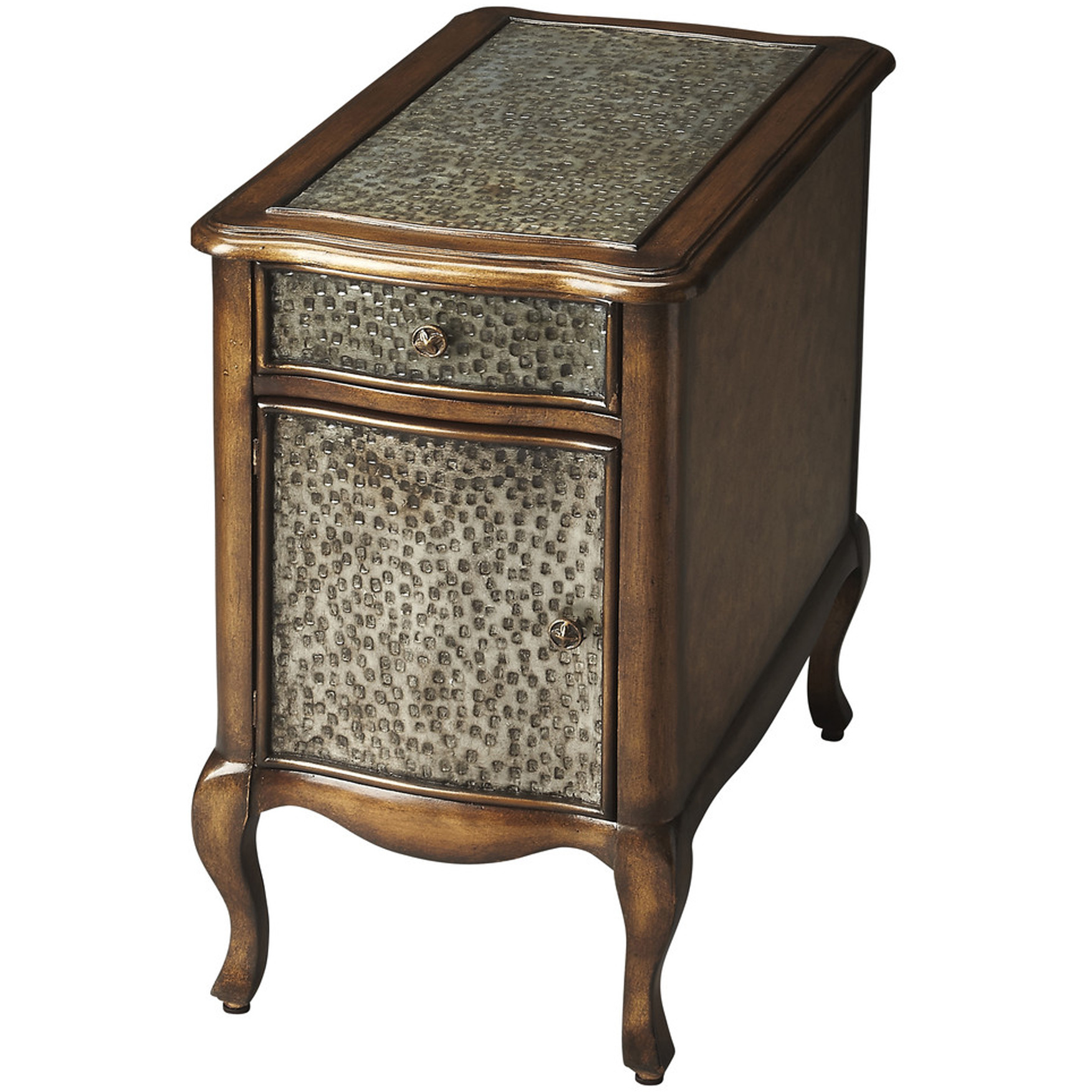 Bosworth Hammered Metal Heritage Chairside Chest