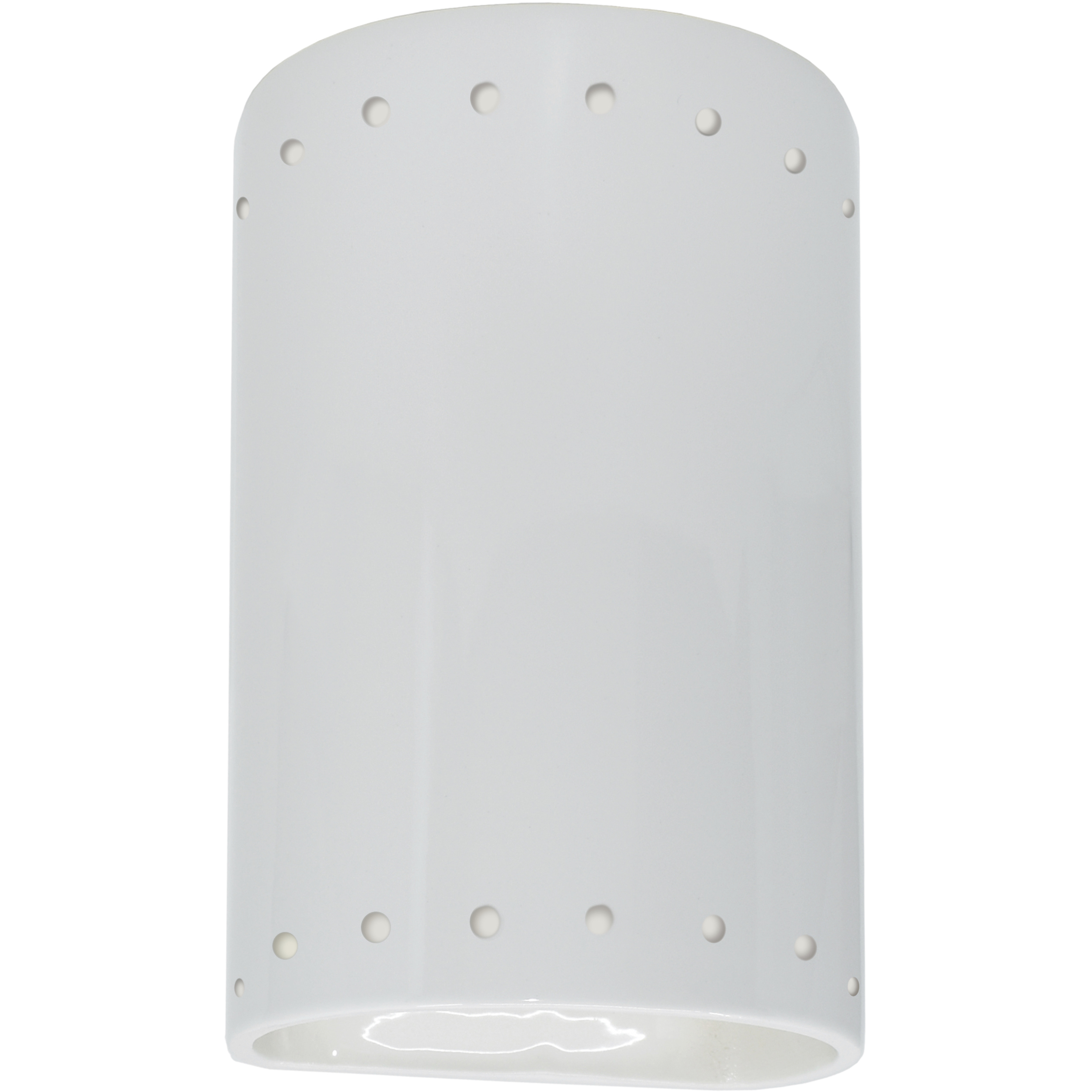 Ambiance Cylinder LED 5.75 inch Gloss White Wall Sconce Wall Light, Small
