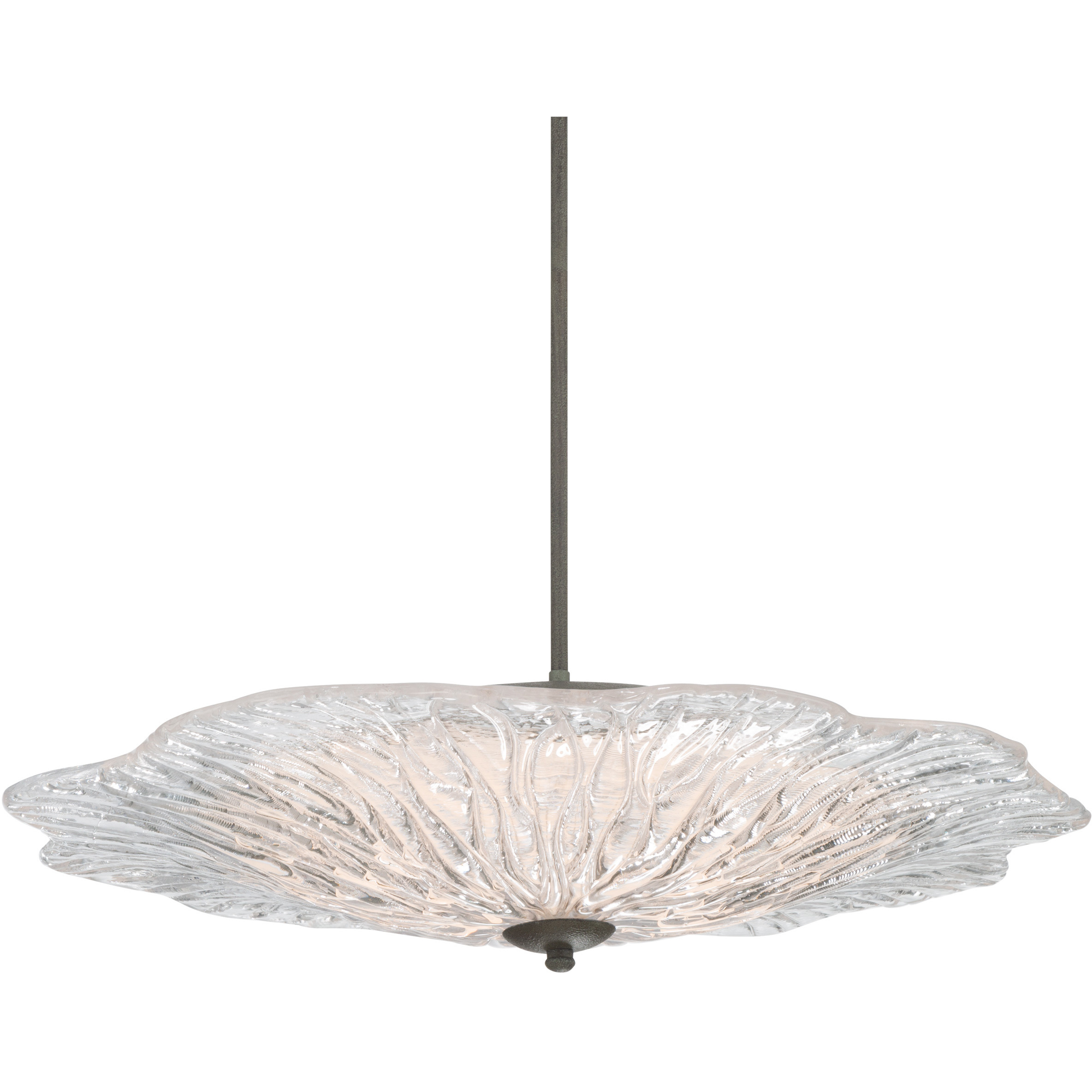 Coral Bloom 1 Light 31 inch Black Slate Pendant Ceiling Light