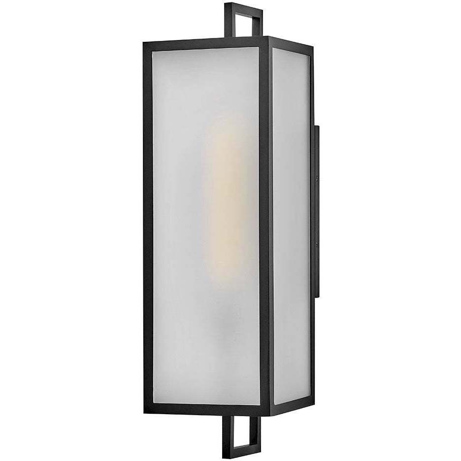 Halden 1 Light 24 inch Black Outdoor Wall Mount