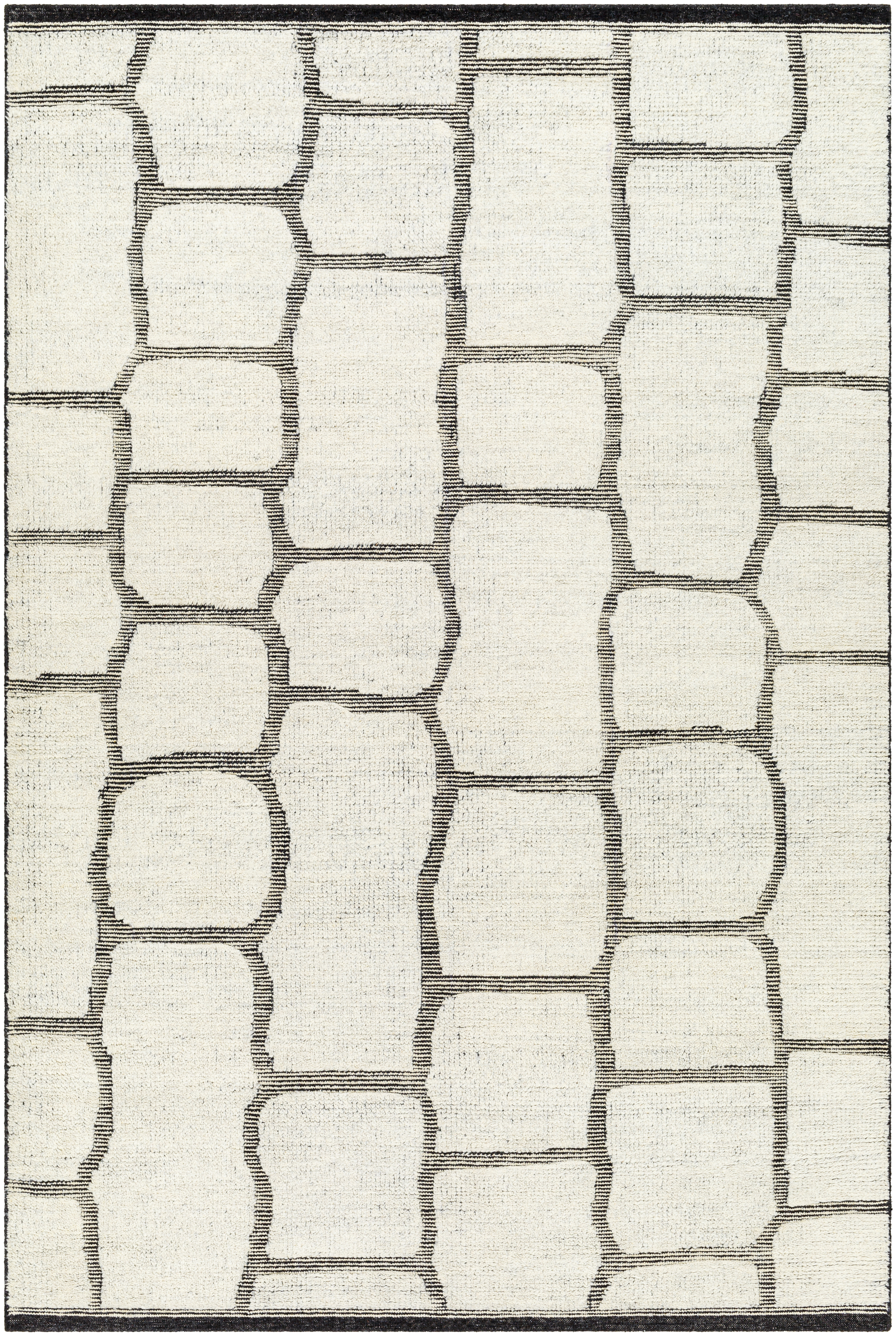 Tunus 36 X 24 inch Black Rug, Rectangle
