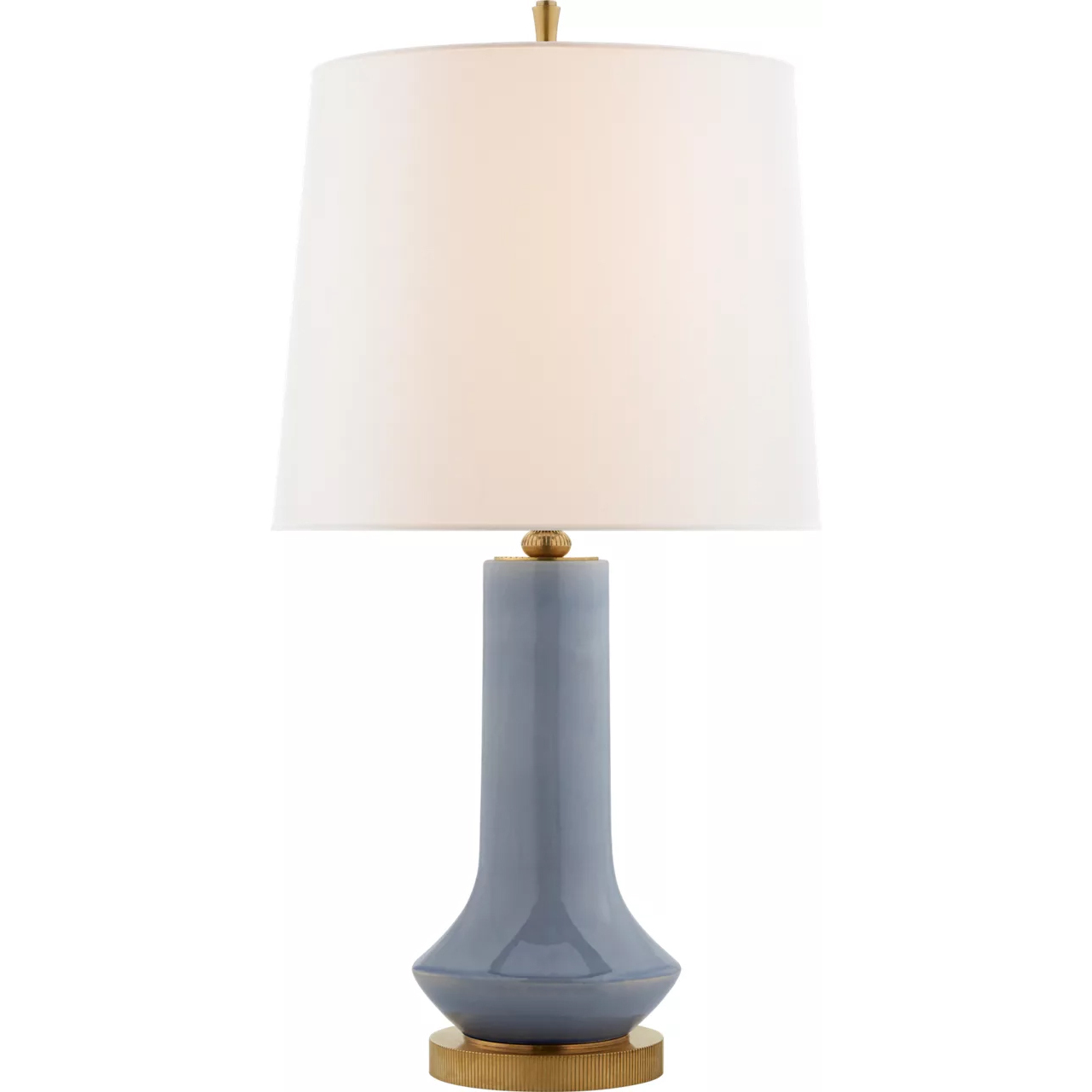 Thomas O'Brien Luisa 31.25 inch 60 watt Polar Blue Crackle Table Lamp Portable Light, Large