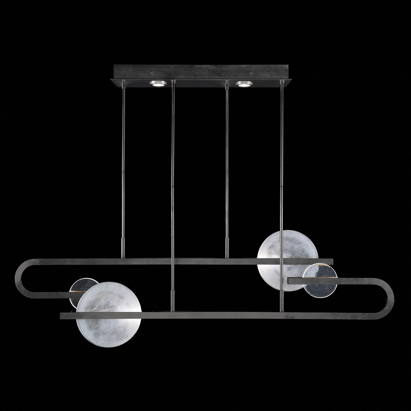 Selene 8 Light 65 inch Black Pendant Ceiling Light