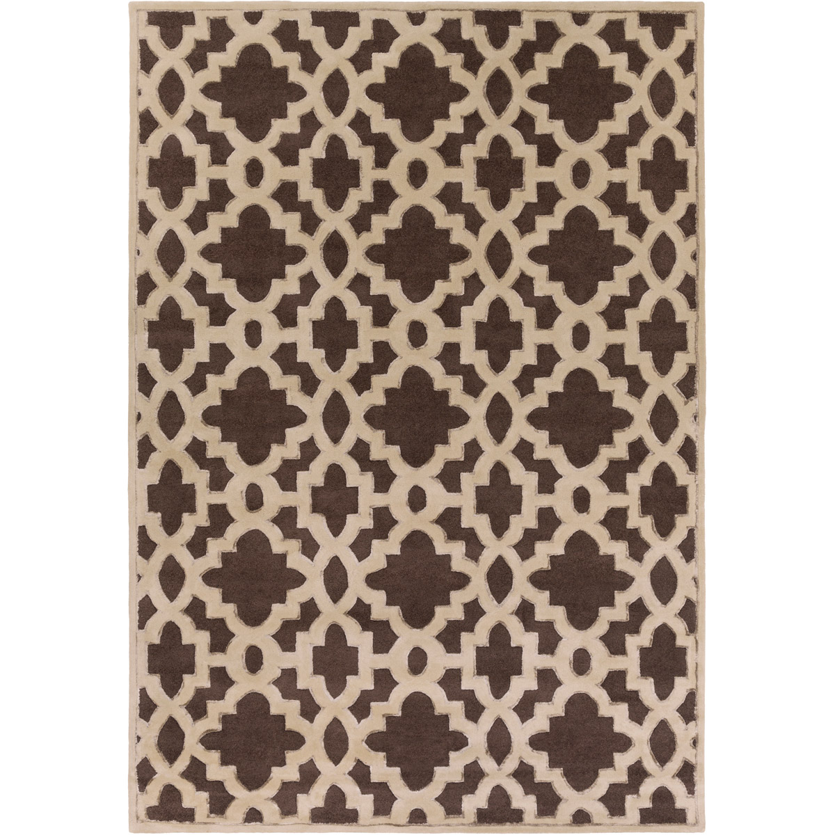 Modern Classics 156 X 108 inch Dark Brown, Moss Rug
