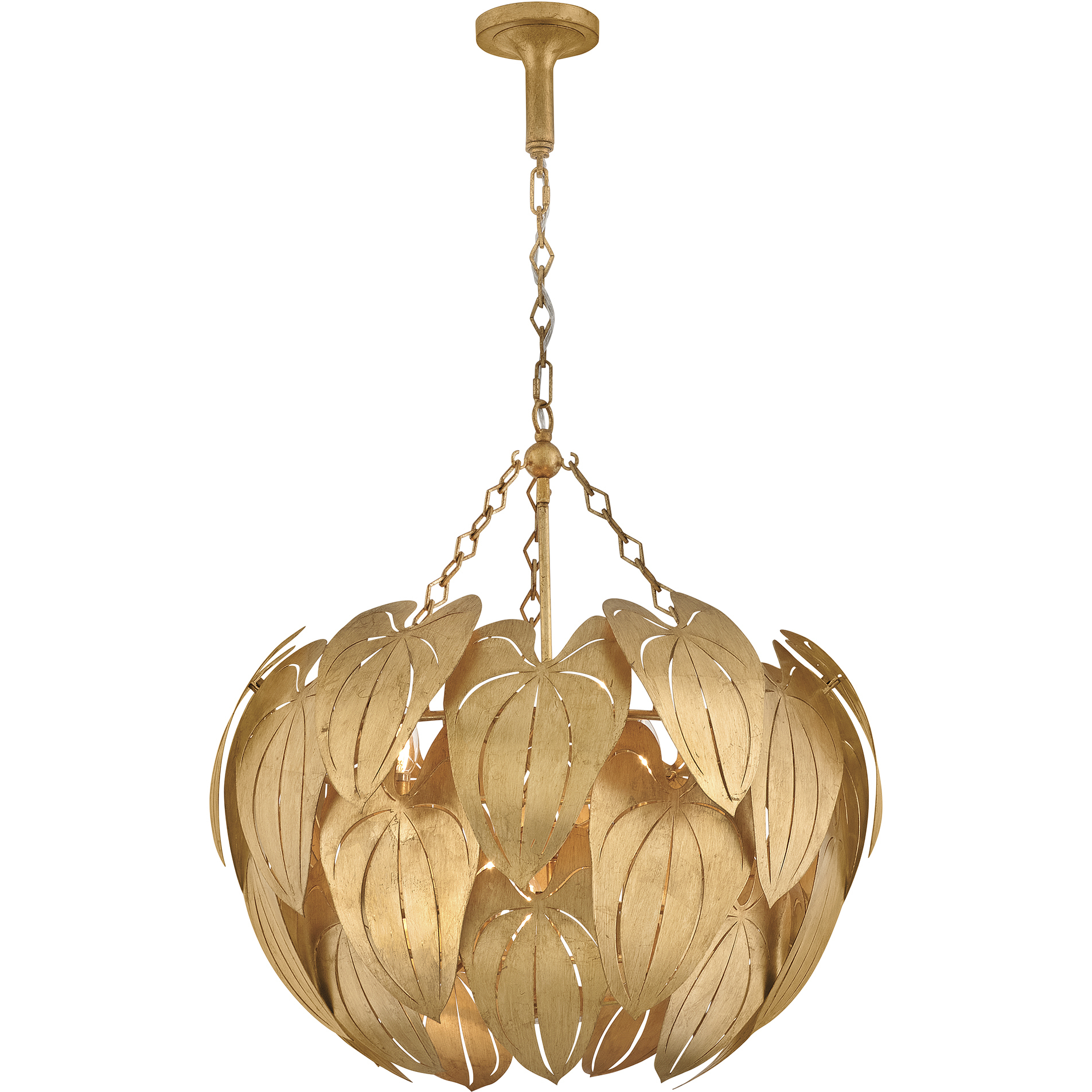 Camille 6 Light 27.75 inch Distressed Brass Chandelier Ceiling Light