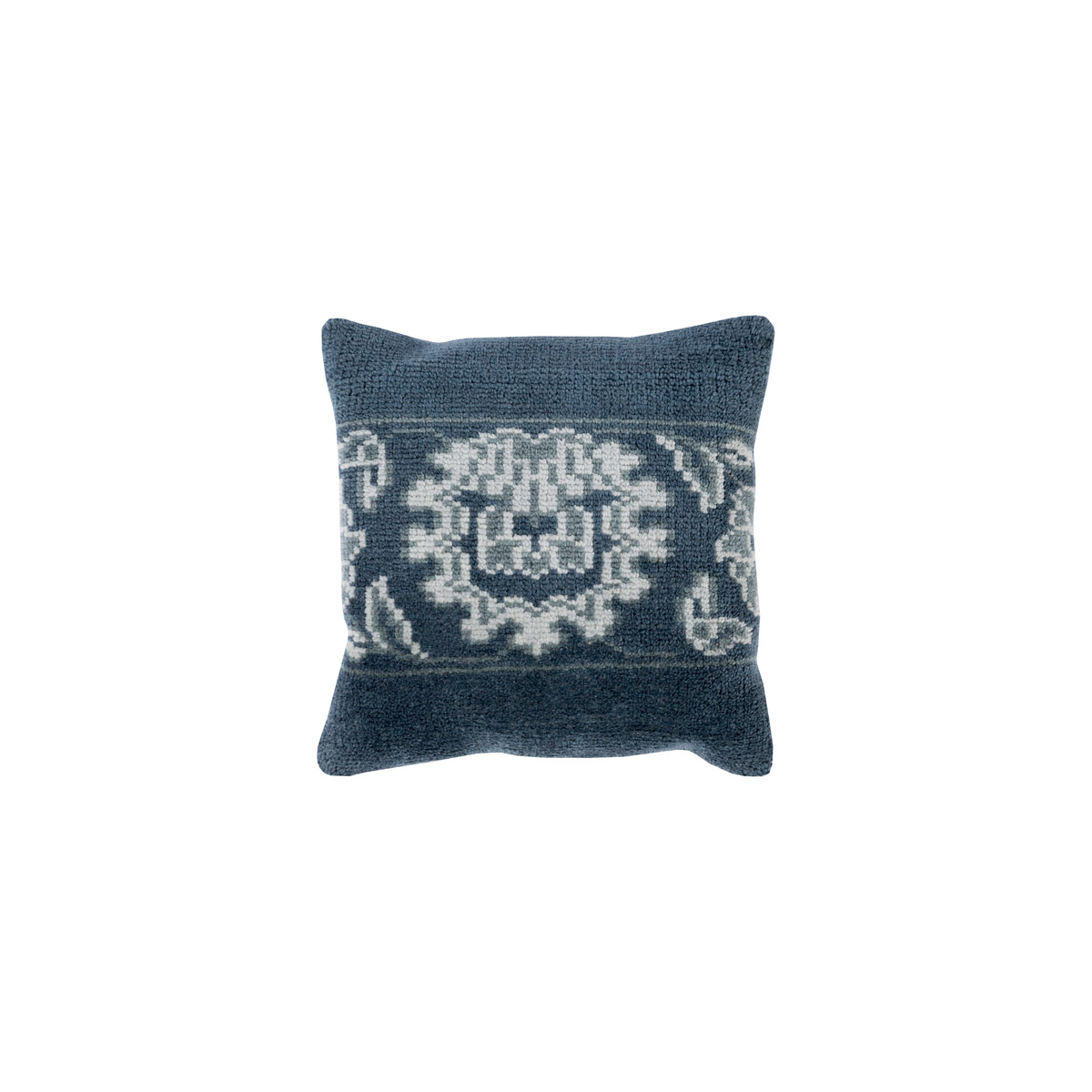 Hazel 22 X 22 inch Navy and Light Gray Throw Pillow