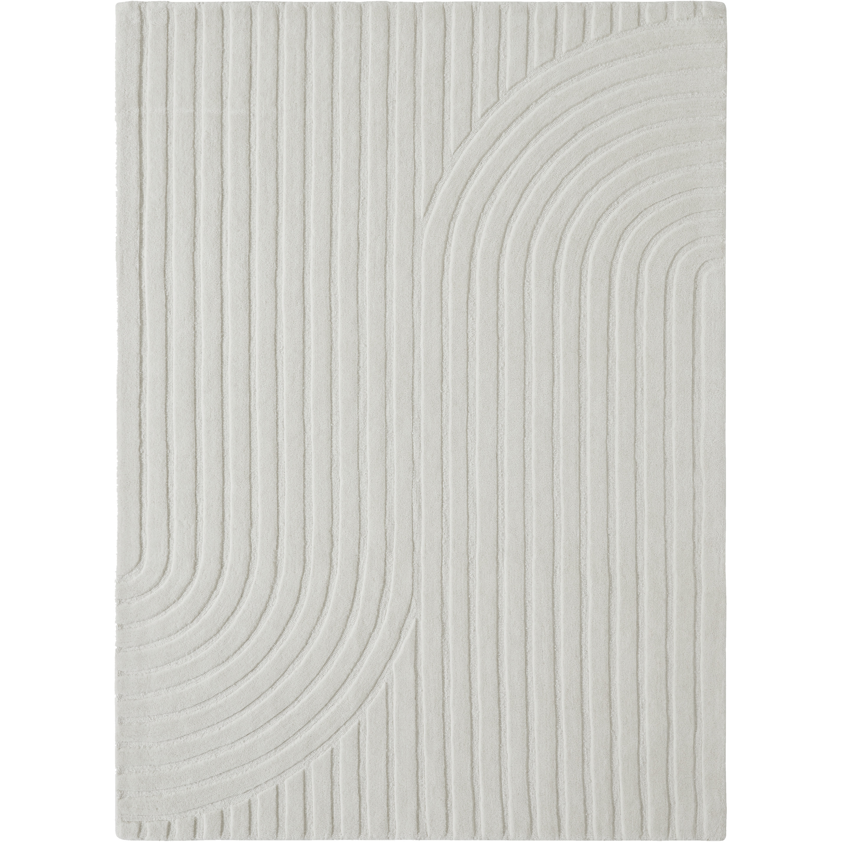 Cantu 47.24 X 39.37 inch Beige/White Indoor Rug, 3ft 3in x 4ft