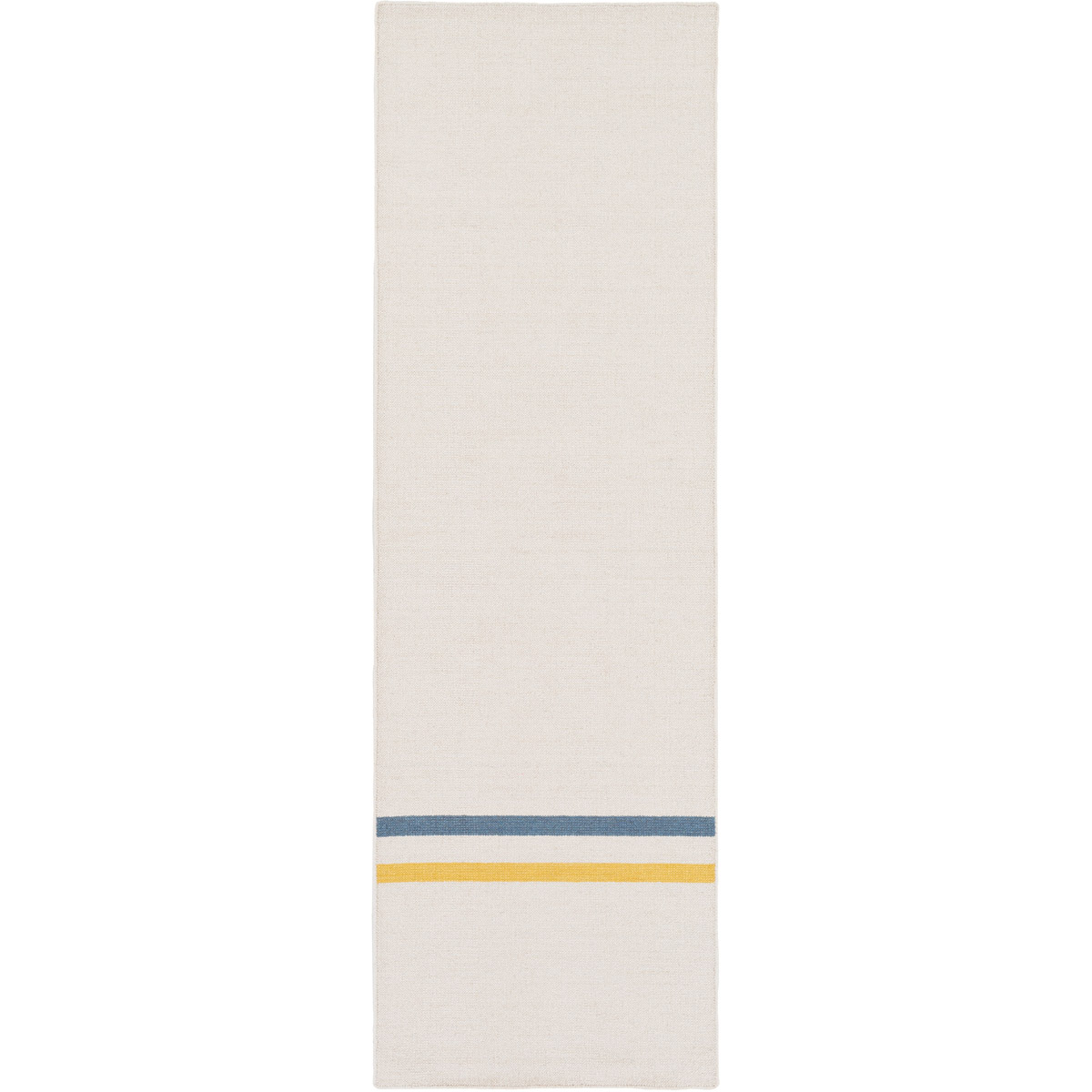 Colton 96 X 30 inch Ivory, Saffron, Dark Blue Rug
