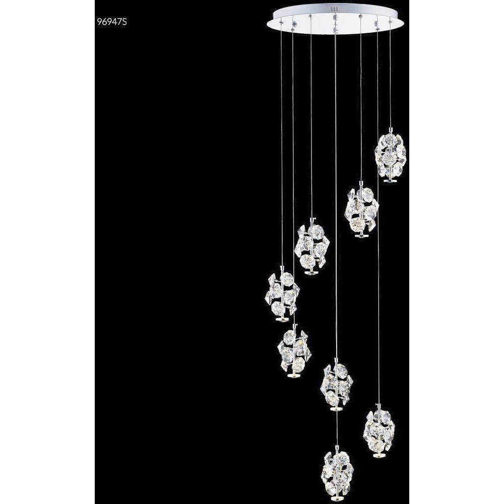 Continental Fashion LED Silver Chandelier Ceiling Light