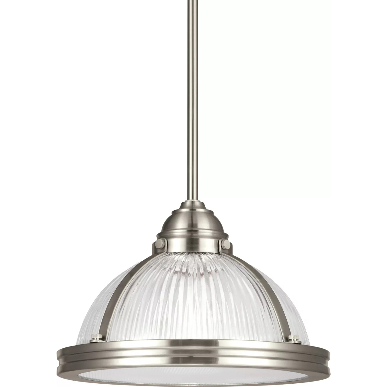 Pratt Street Prismatic 1 Light 11 inch Brushed Nickel Pendant Ceiling Light
