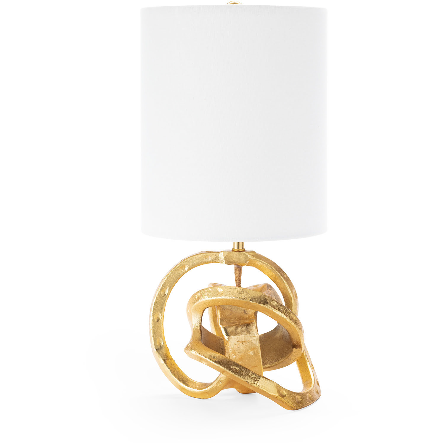 Knot 17.5 inch 100.00 watt Gold Mini Lamp Portable Light